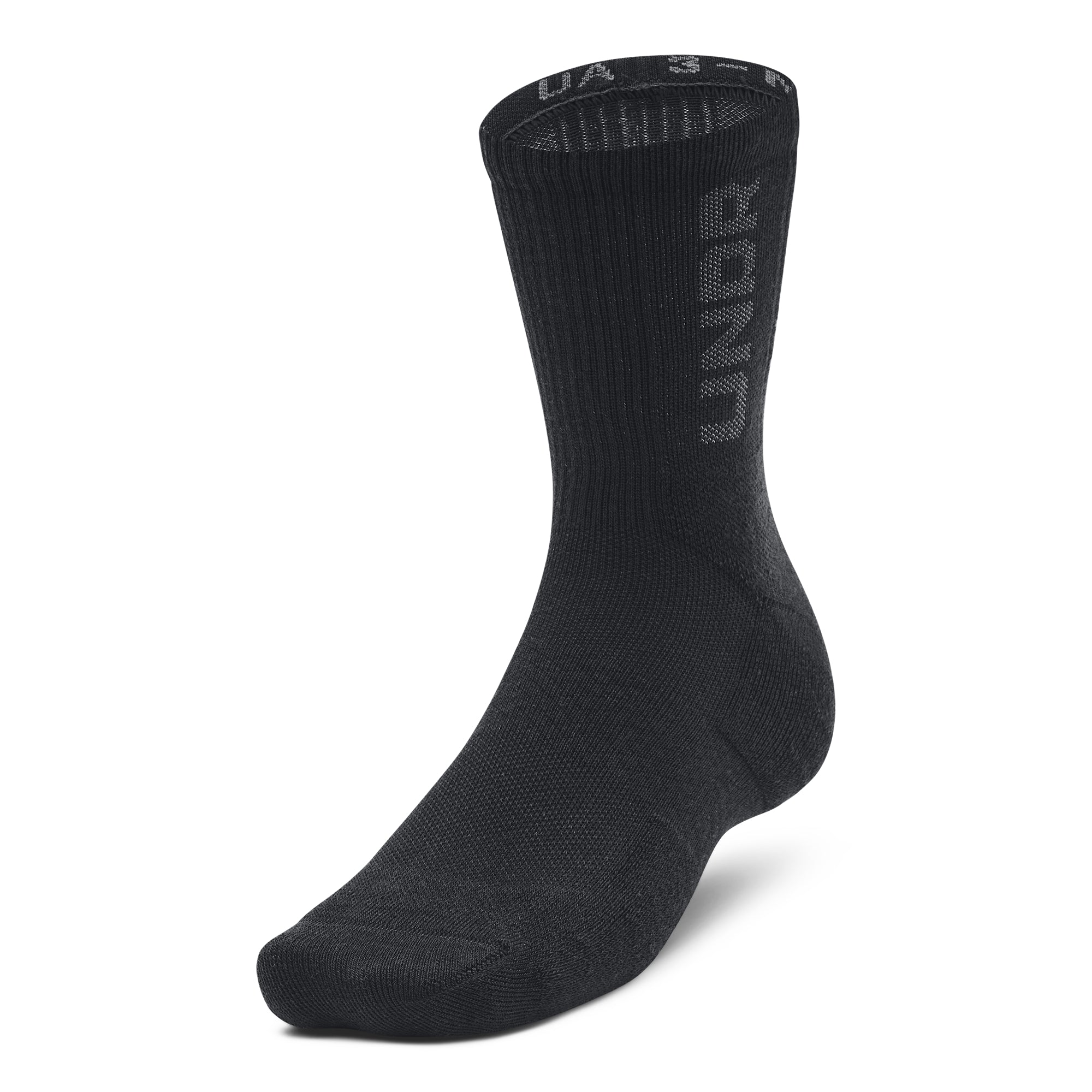 Mid-height unisex crew socks 3-pack