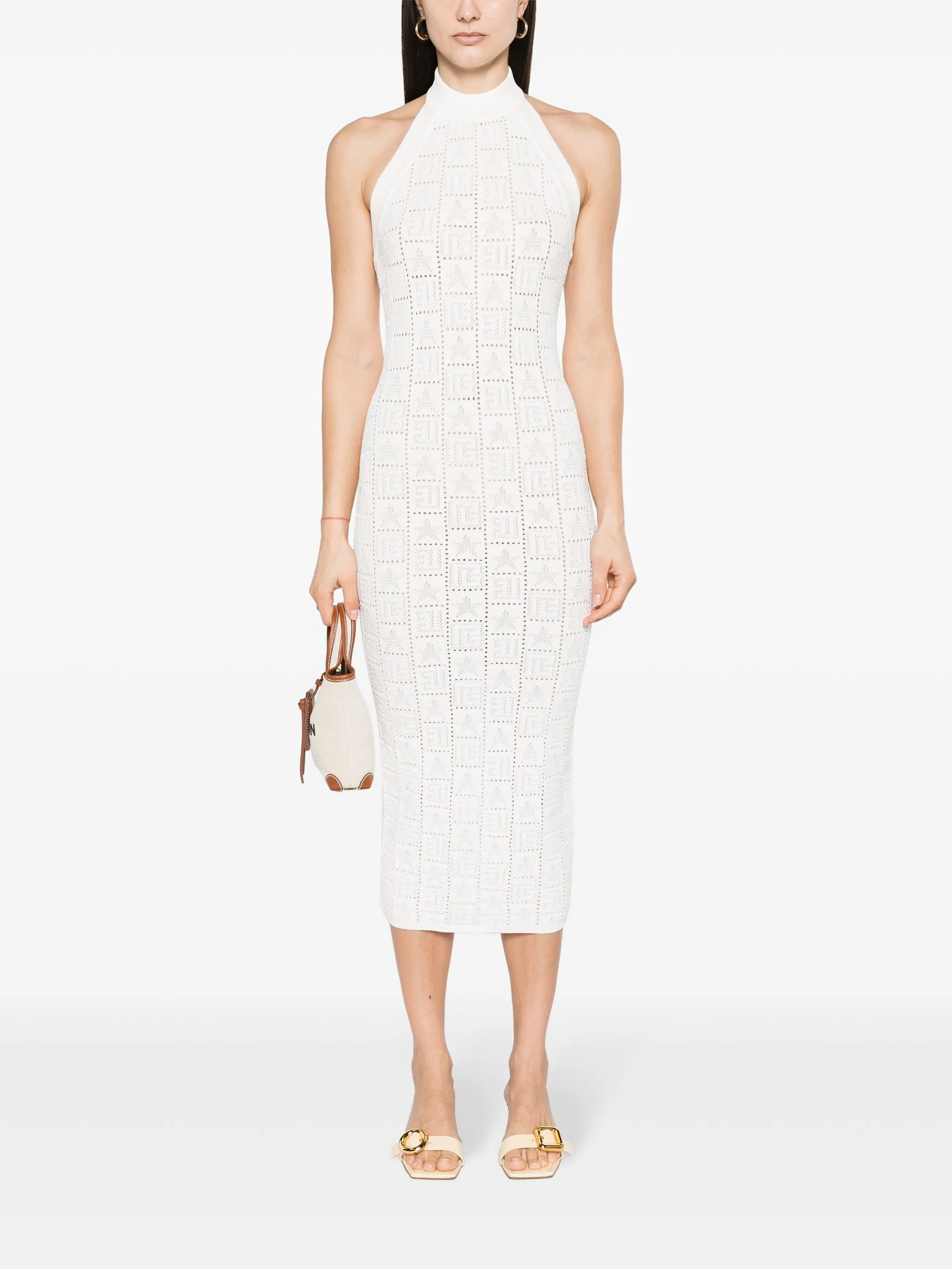 Háčkované midi šaty