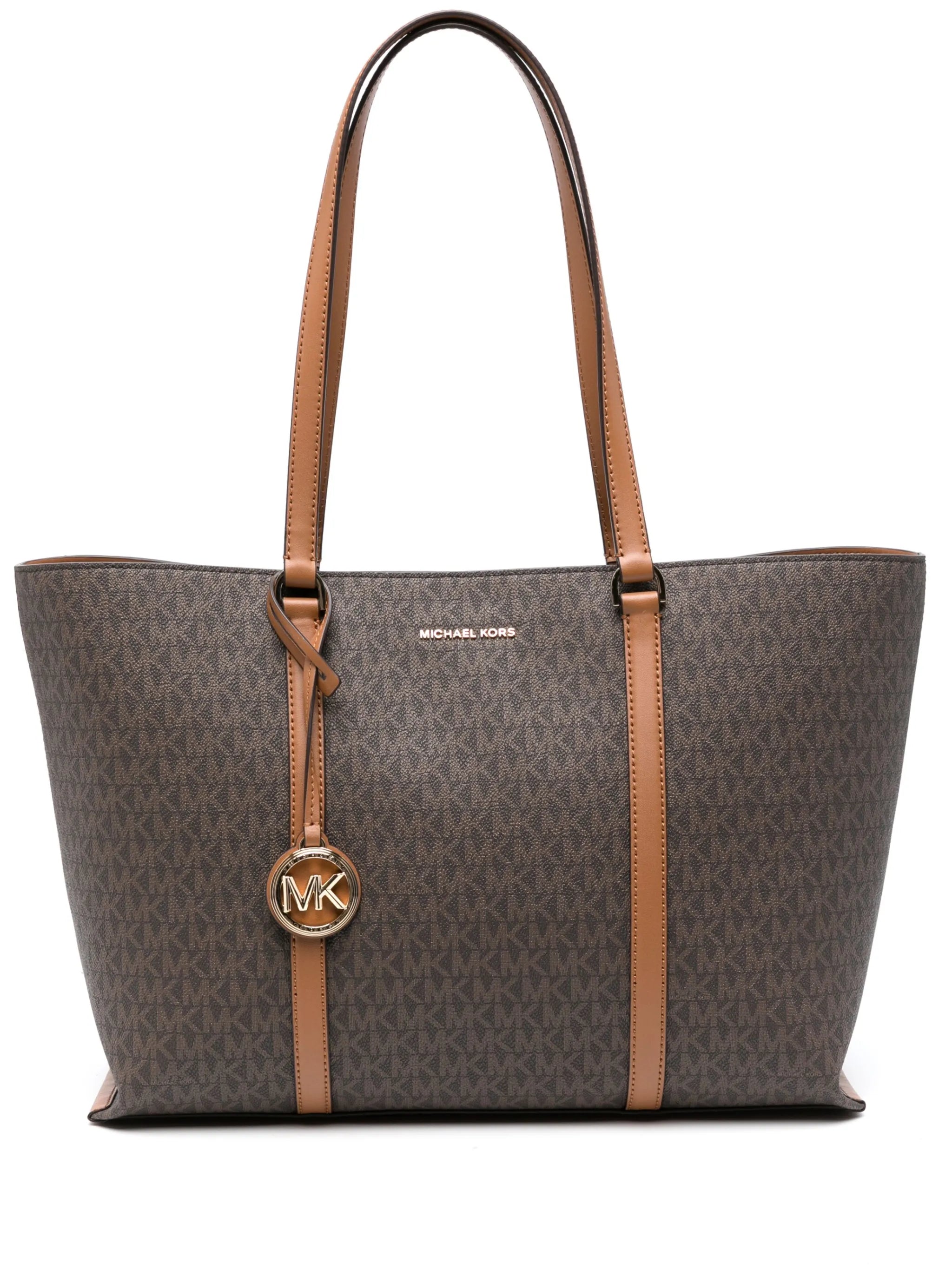Handbag with logo print