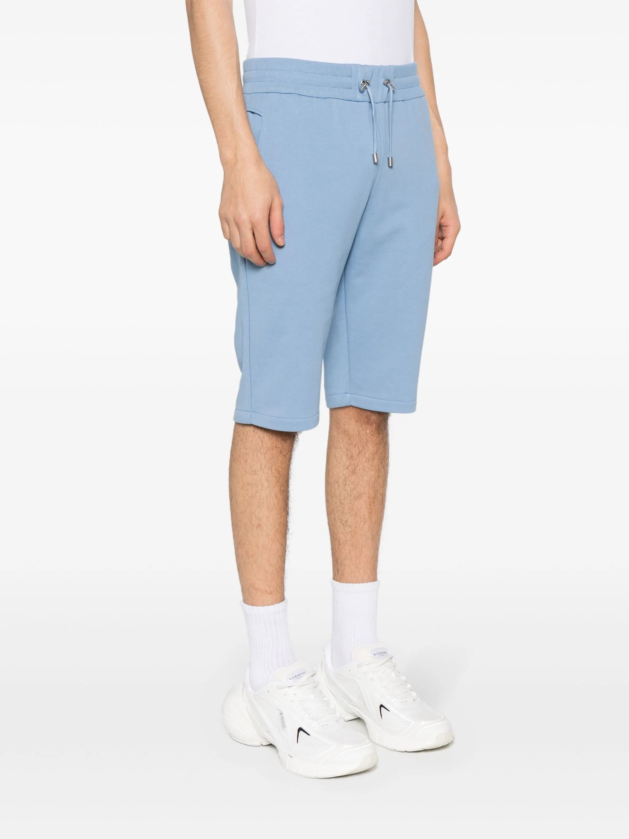 Shorts with flocked logo