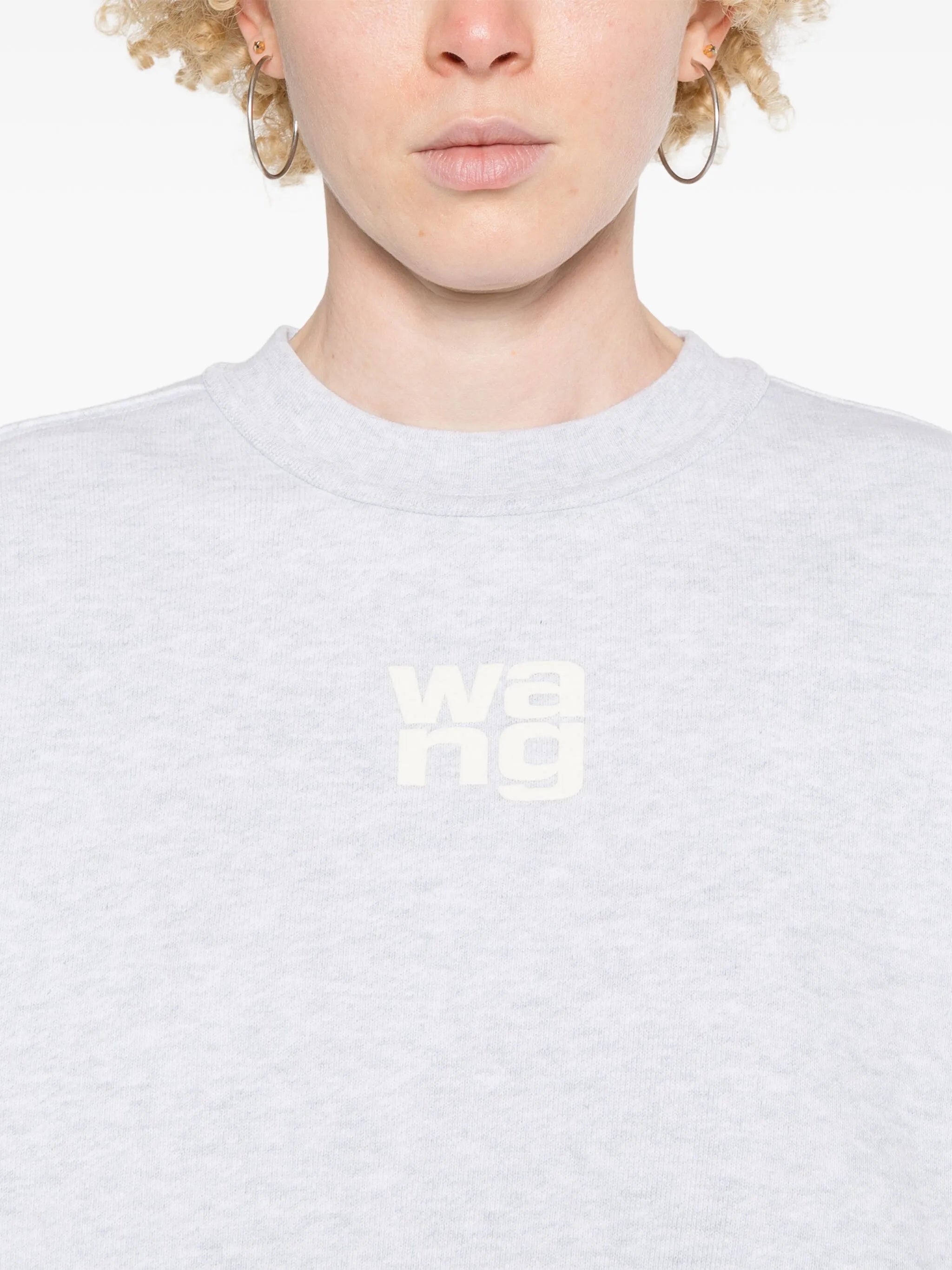 Sweatshirt met logo-embossing