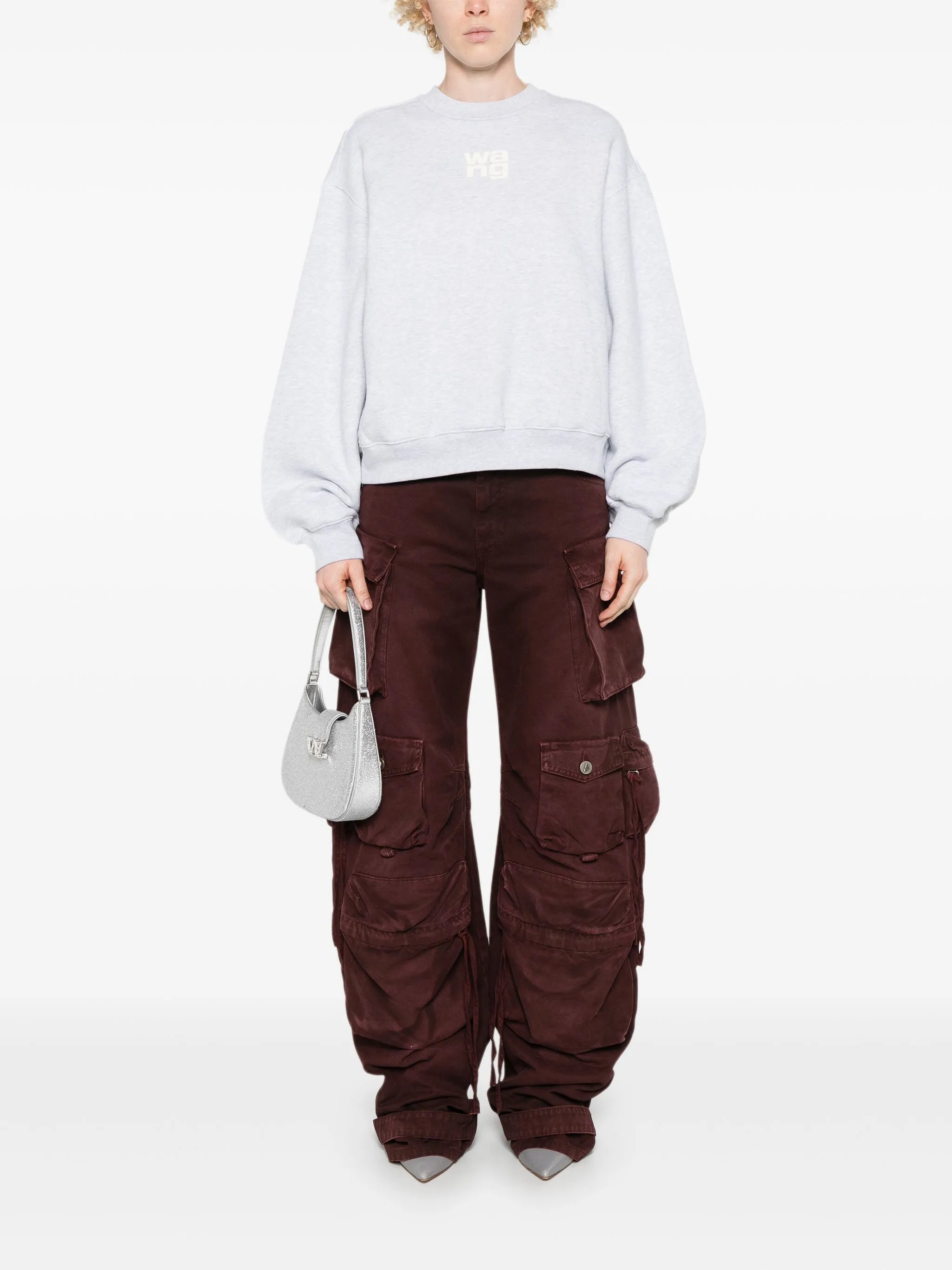 Sweatshirt met logo-embossing