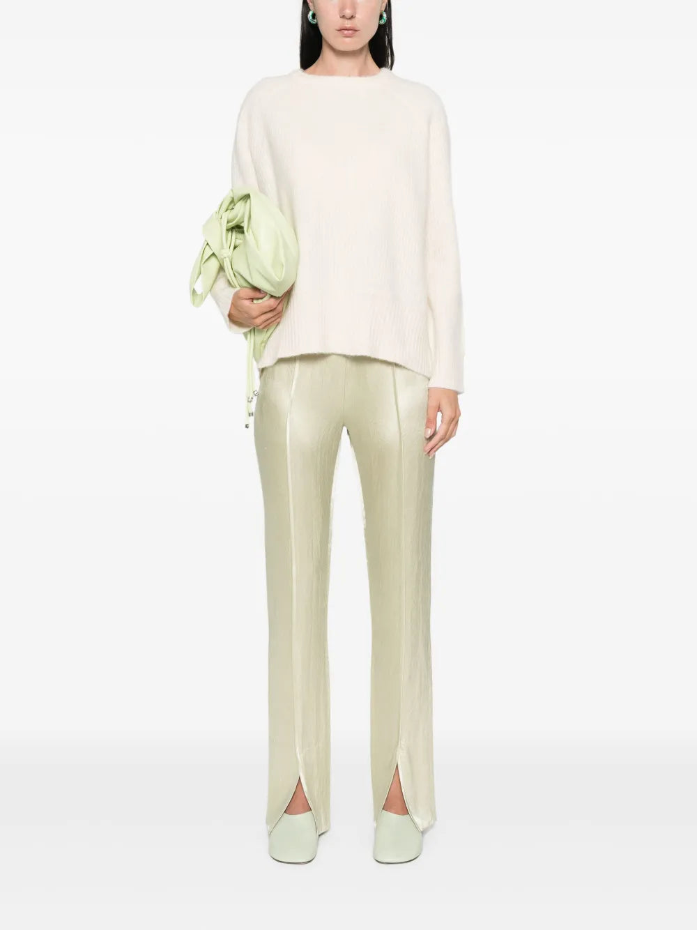 Gerippter Strickpullover