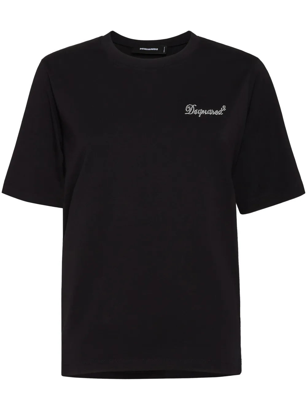 T-shirt met strass-logo