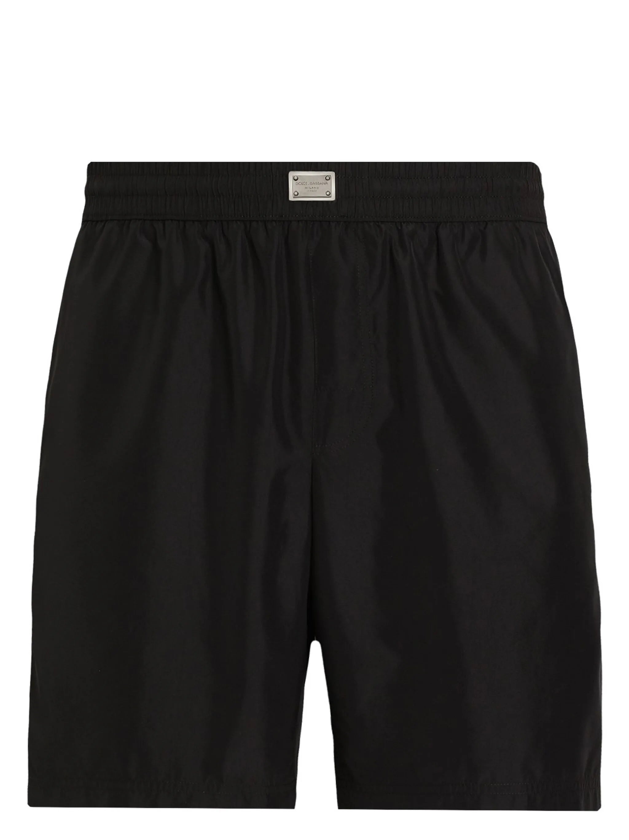 Swim shorts with logo badge