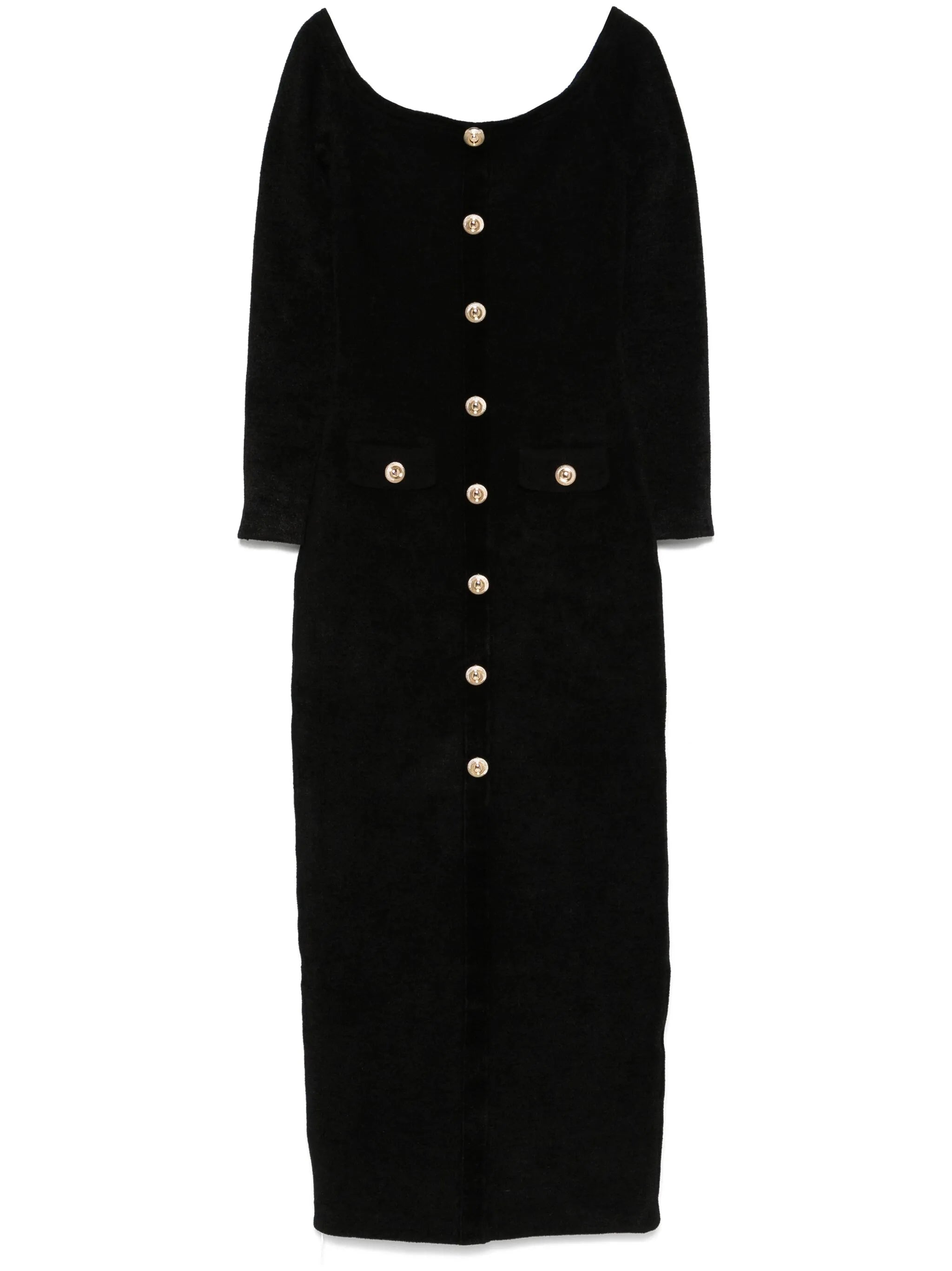 Gehaakt chenille-maxi-jurk