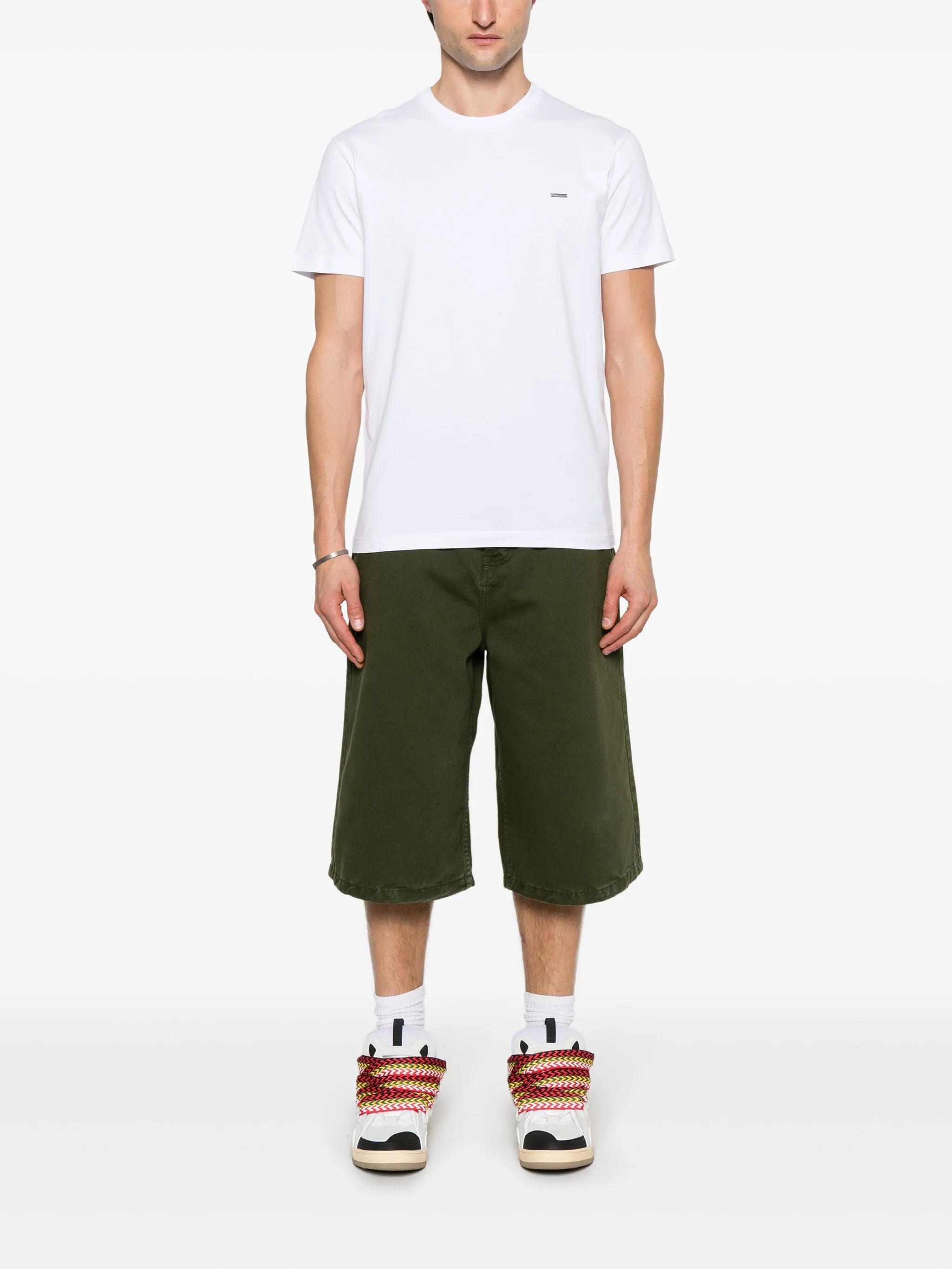 T-shirt met logo-schild