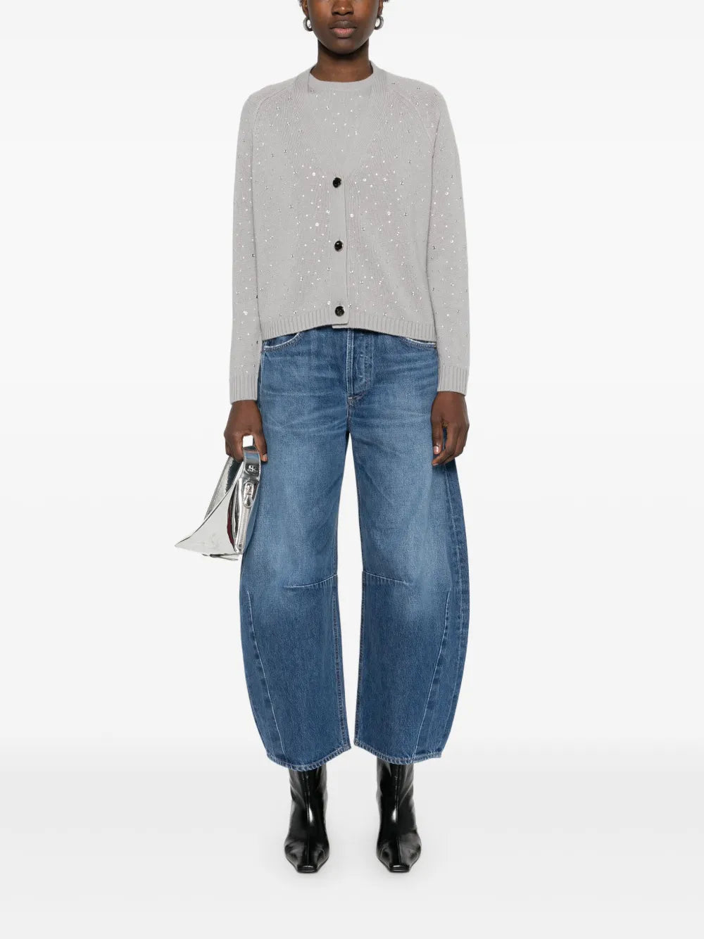 Cardigan mit Kristallen