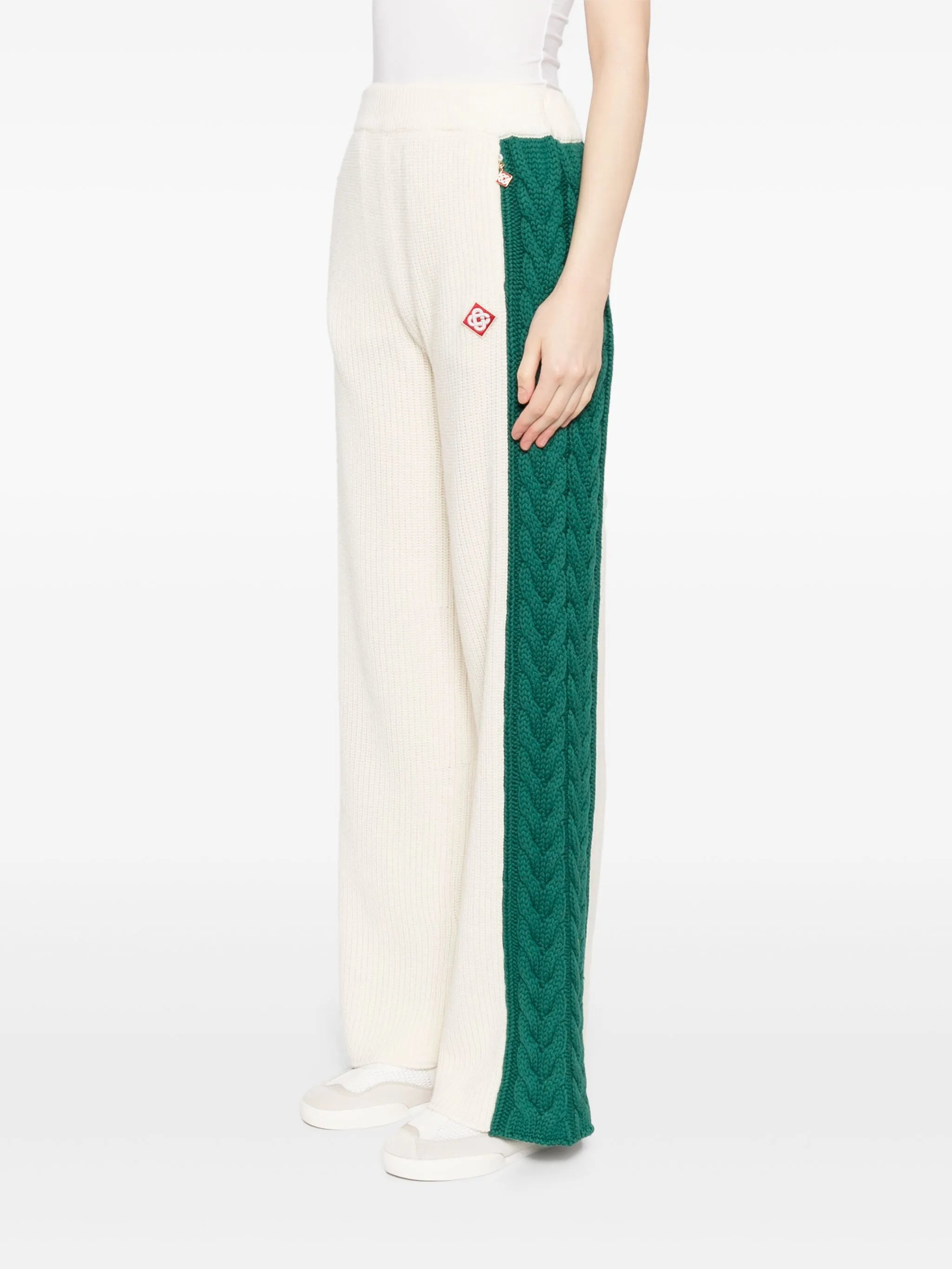 broek met kabelpatroon