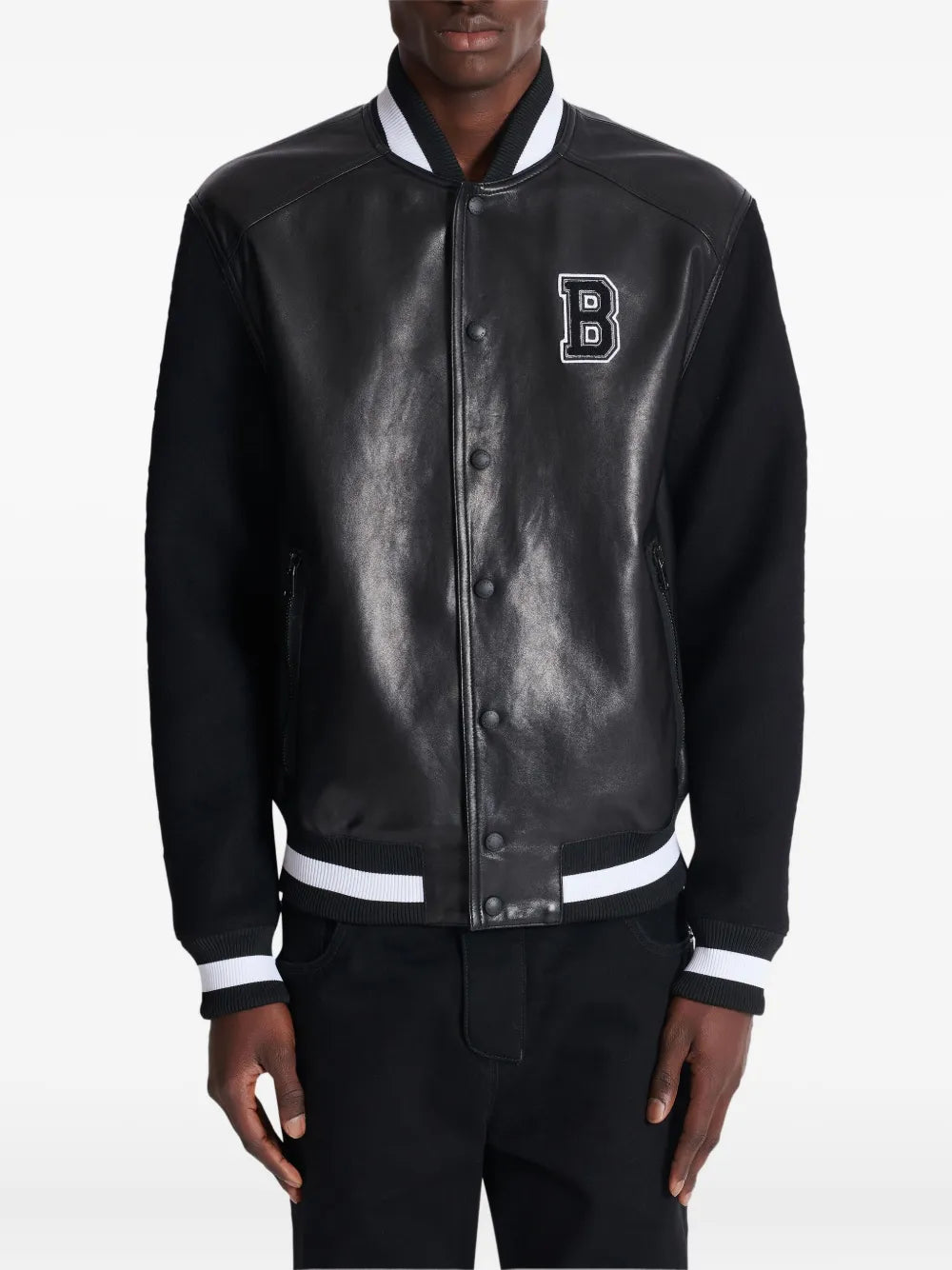 Bomber jacket made of leather