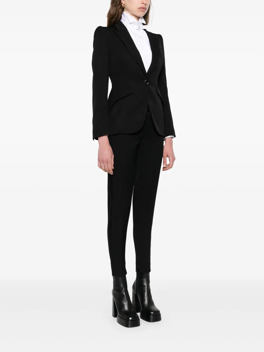 Single-breasted wool blazer