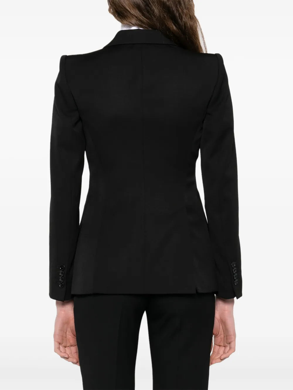 Single-breasted wool blazer
