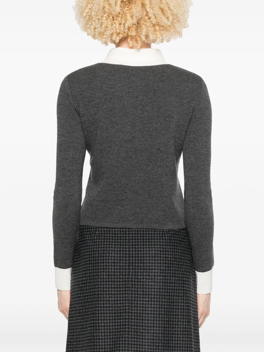 Gebreid vest van kasjmiermix