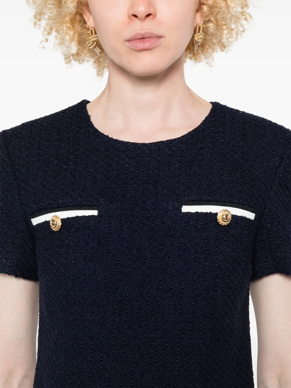 Minijurk van bouclé