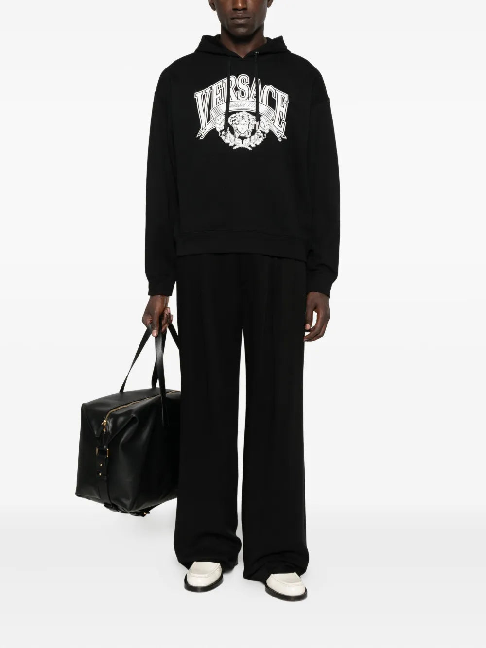 Bluza z kapturem z nadrukiem Meduzy