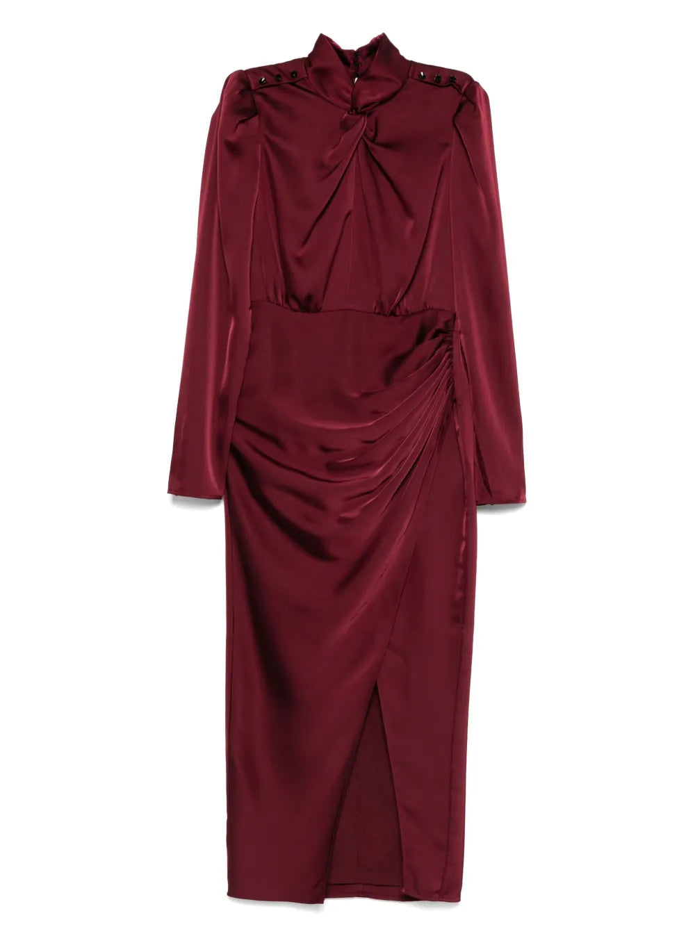 Gerimpelde midi-jurk