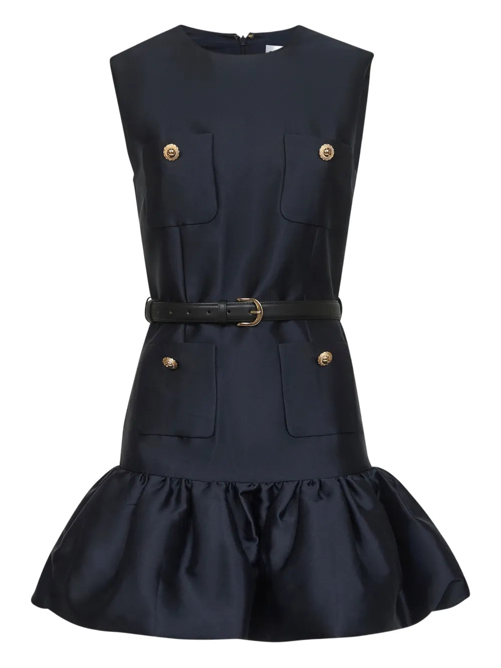 Šaty z taftu bez rukávů