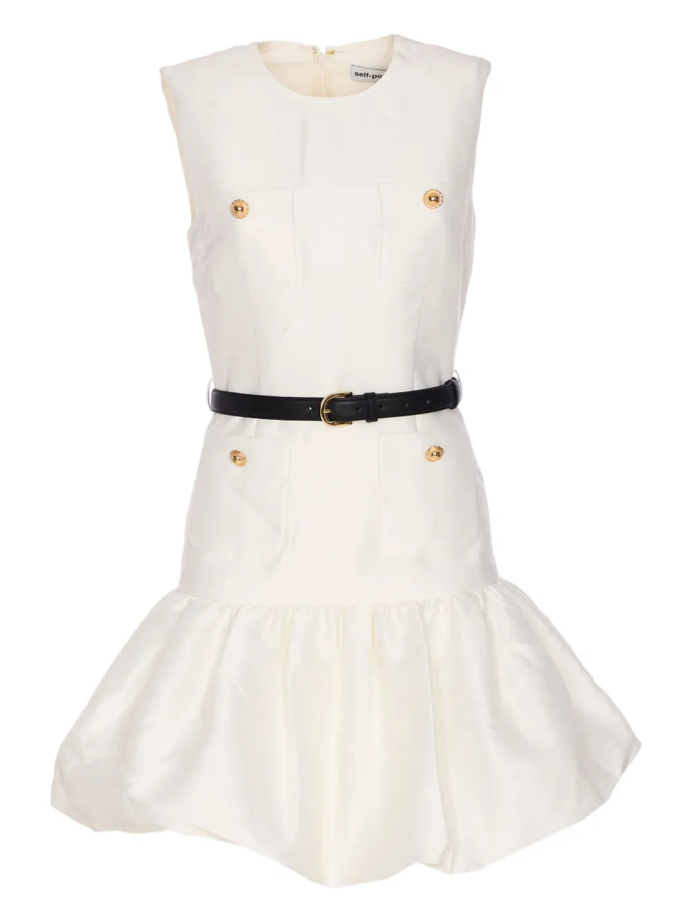 Minikleid mit Rüschensaum