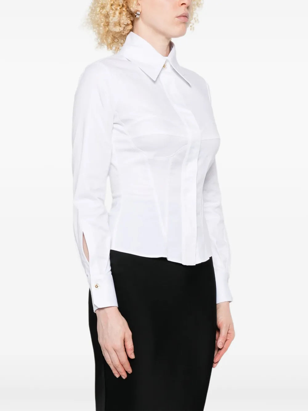 Shirt with embroidered logo