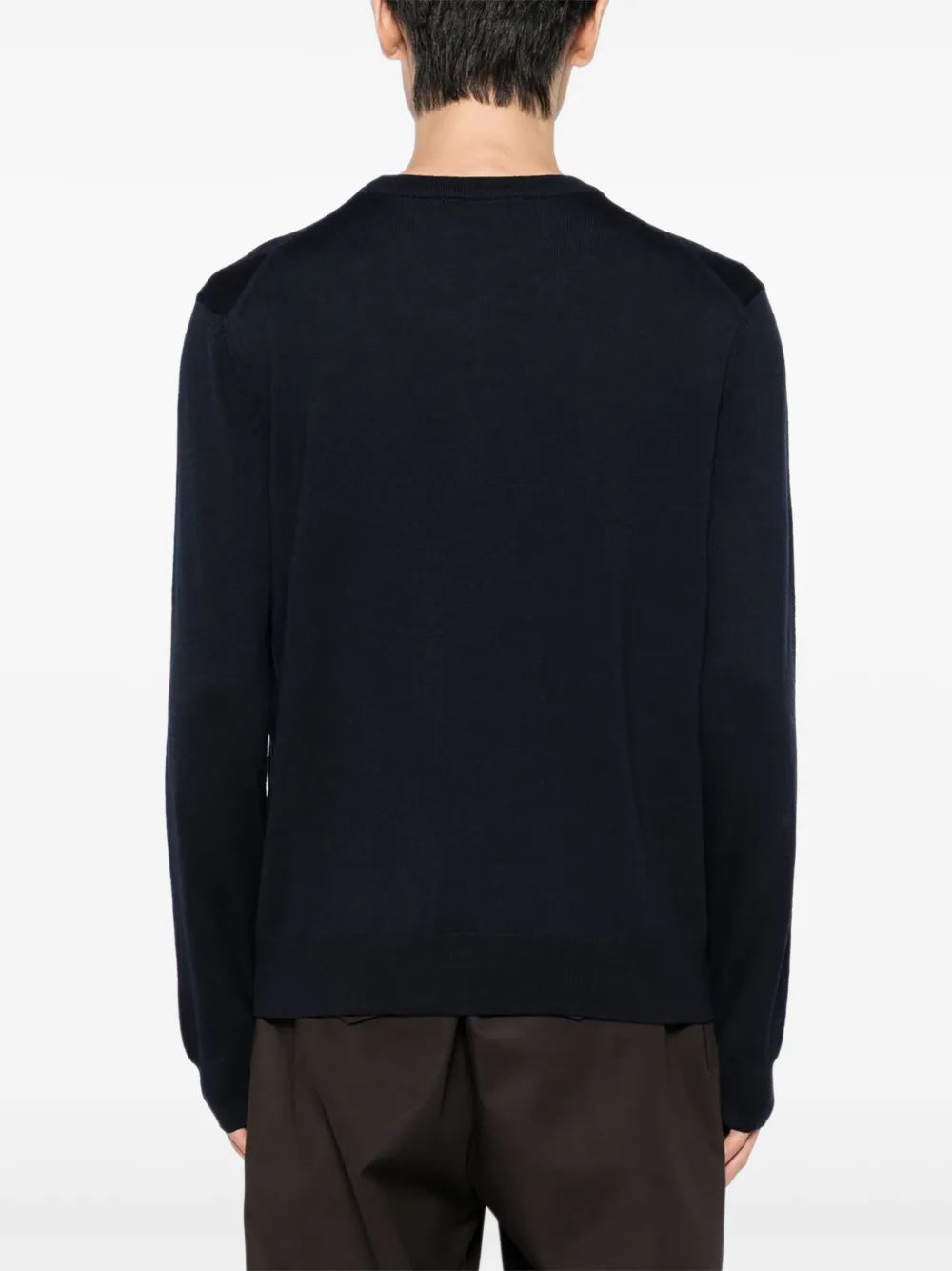 Sweater with Bold Fox Head Patch