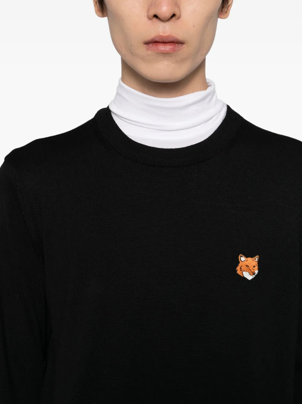 Sweater with logo embroidery