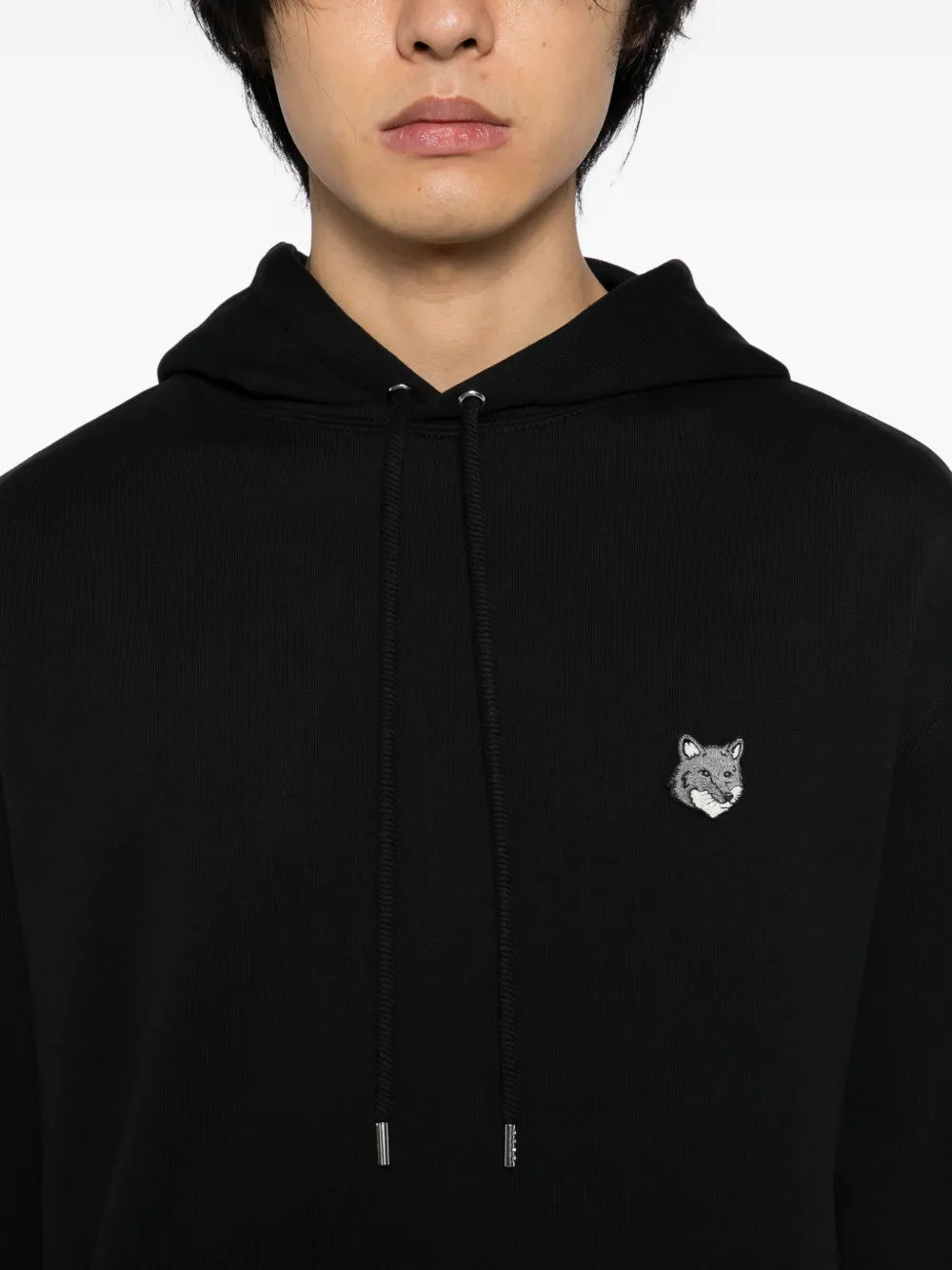 Hoodie with fox patch