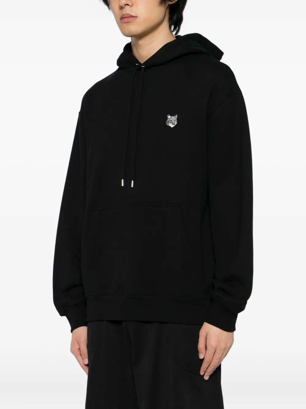 Hoodie with fox patch