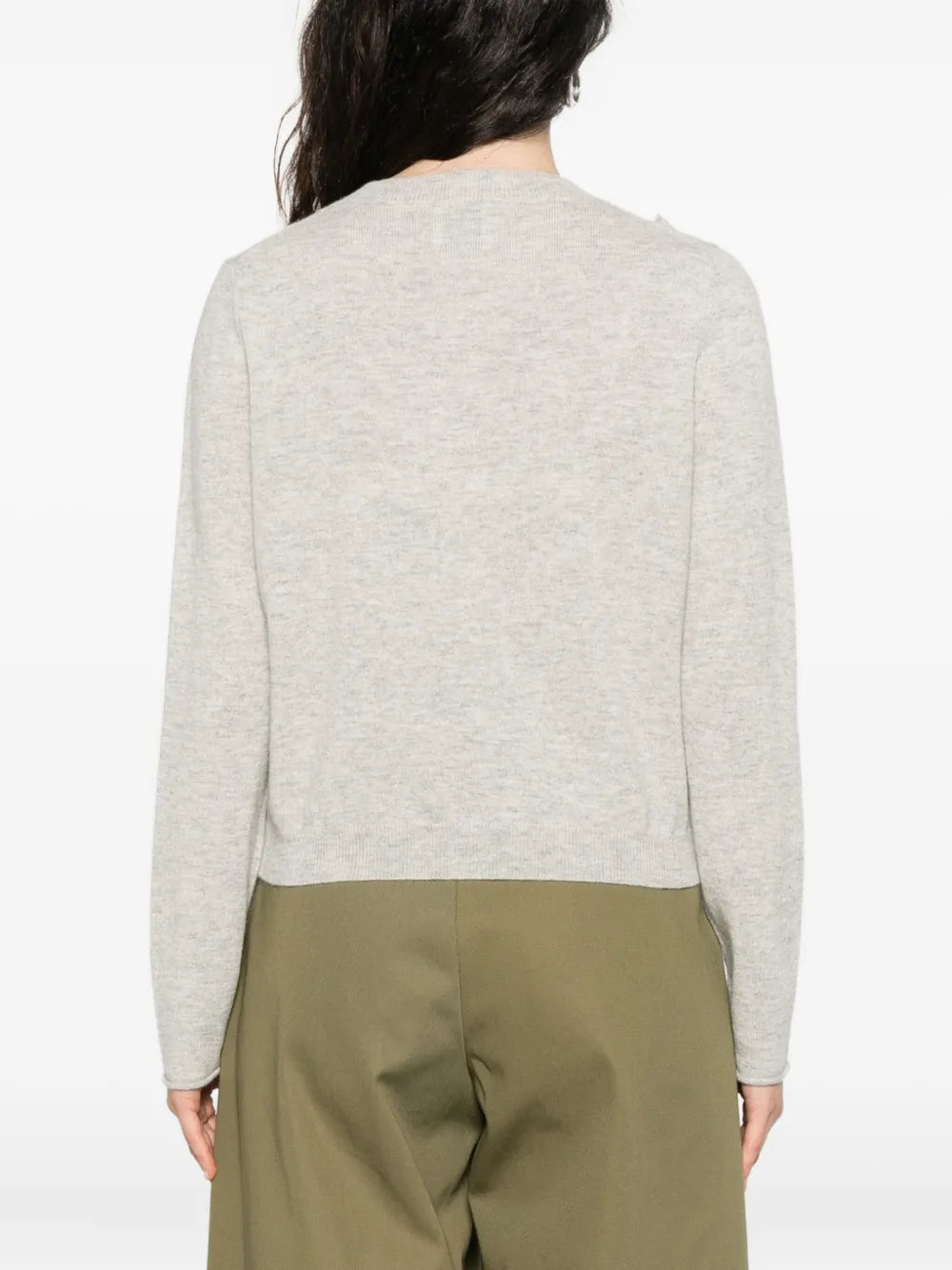 Cardigan met bloemenversiering