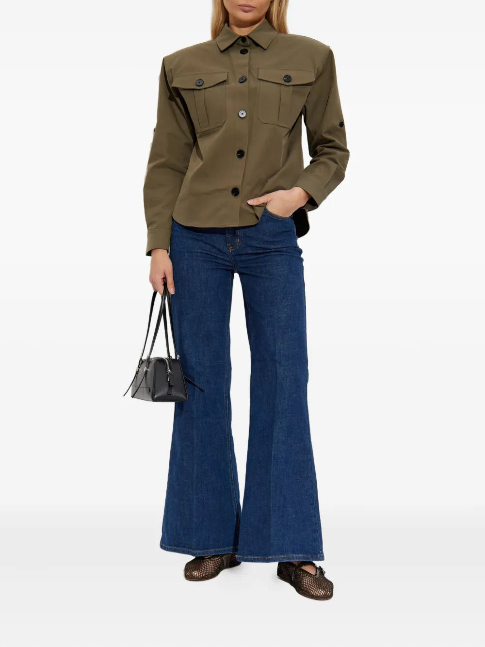 Jeans met uitlopende pijp