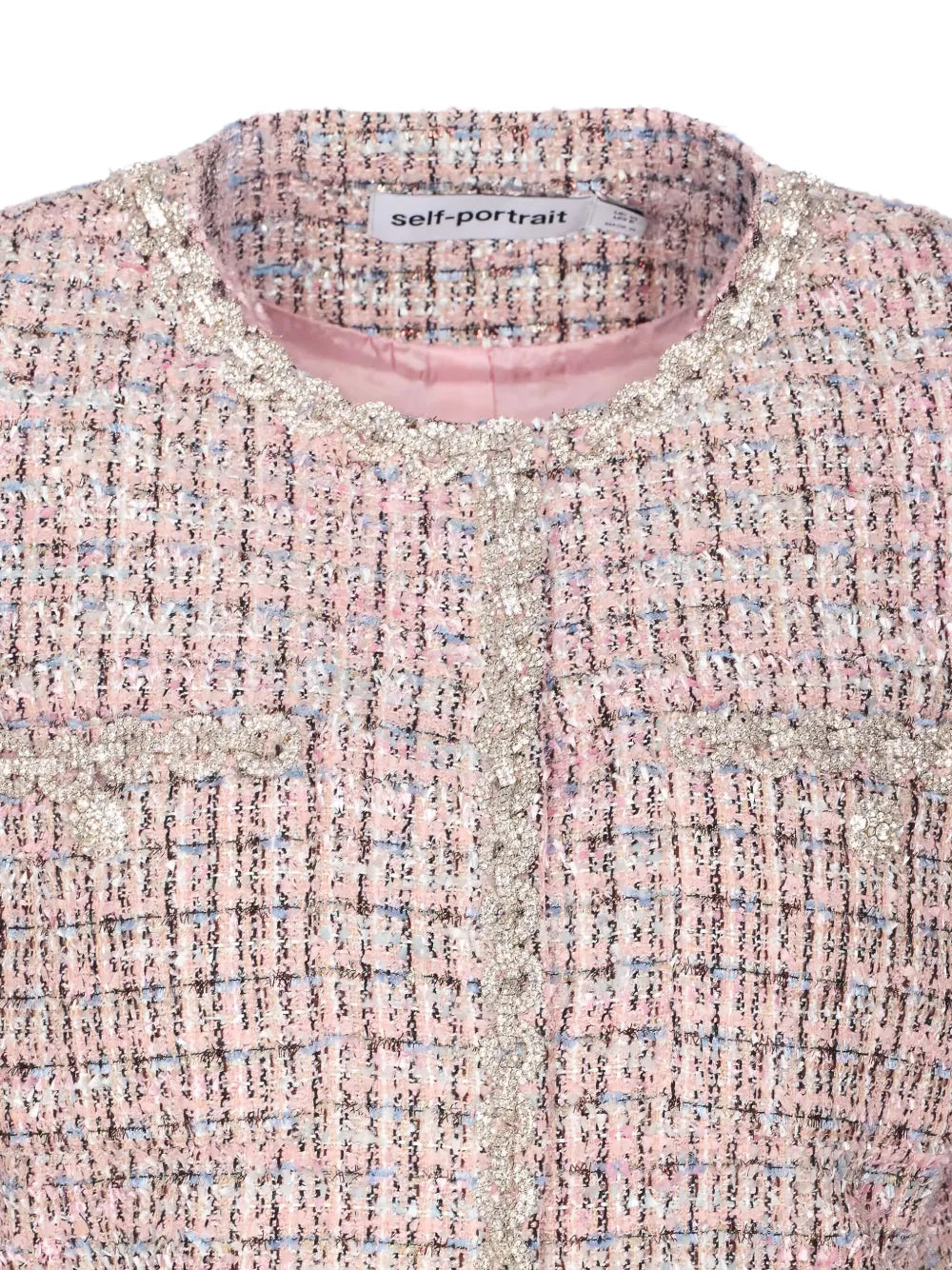 Tweed jacket with crystals