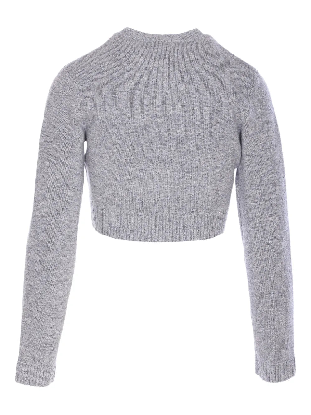 jewelled-button wool cardigan