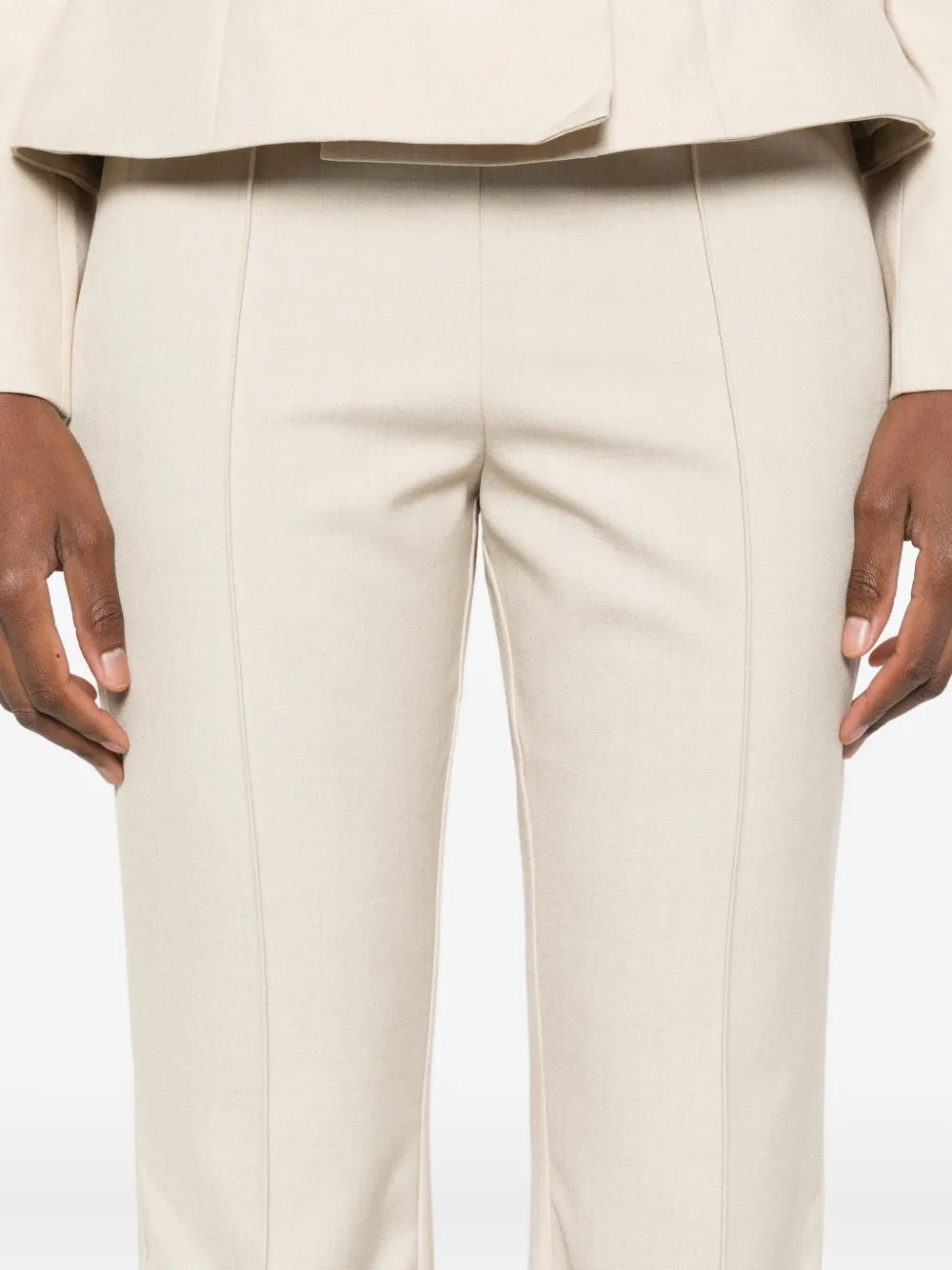 Double-breasted jumpsuit with belt