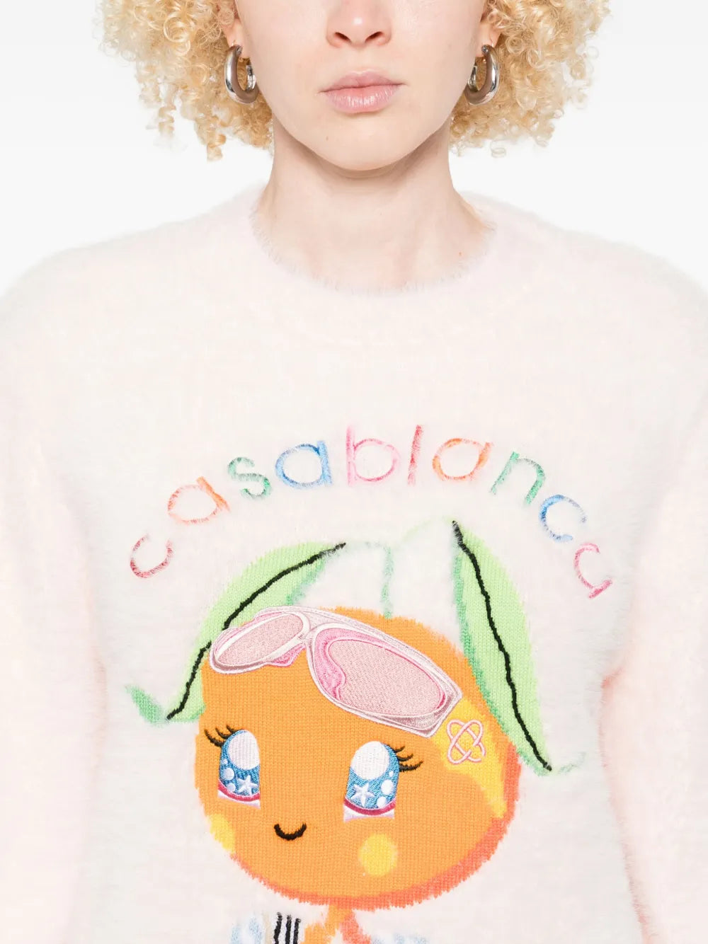 Sweatshirt with logo embroidery