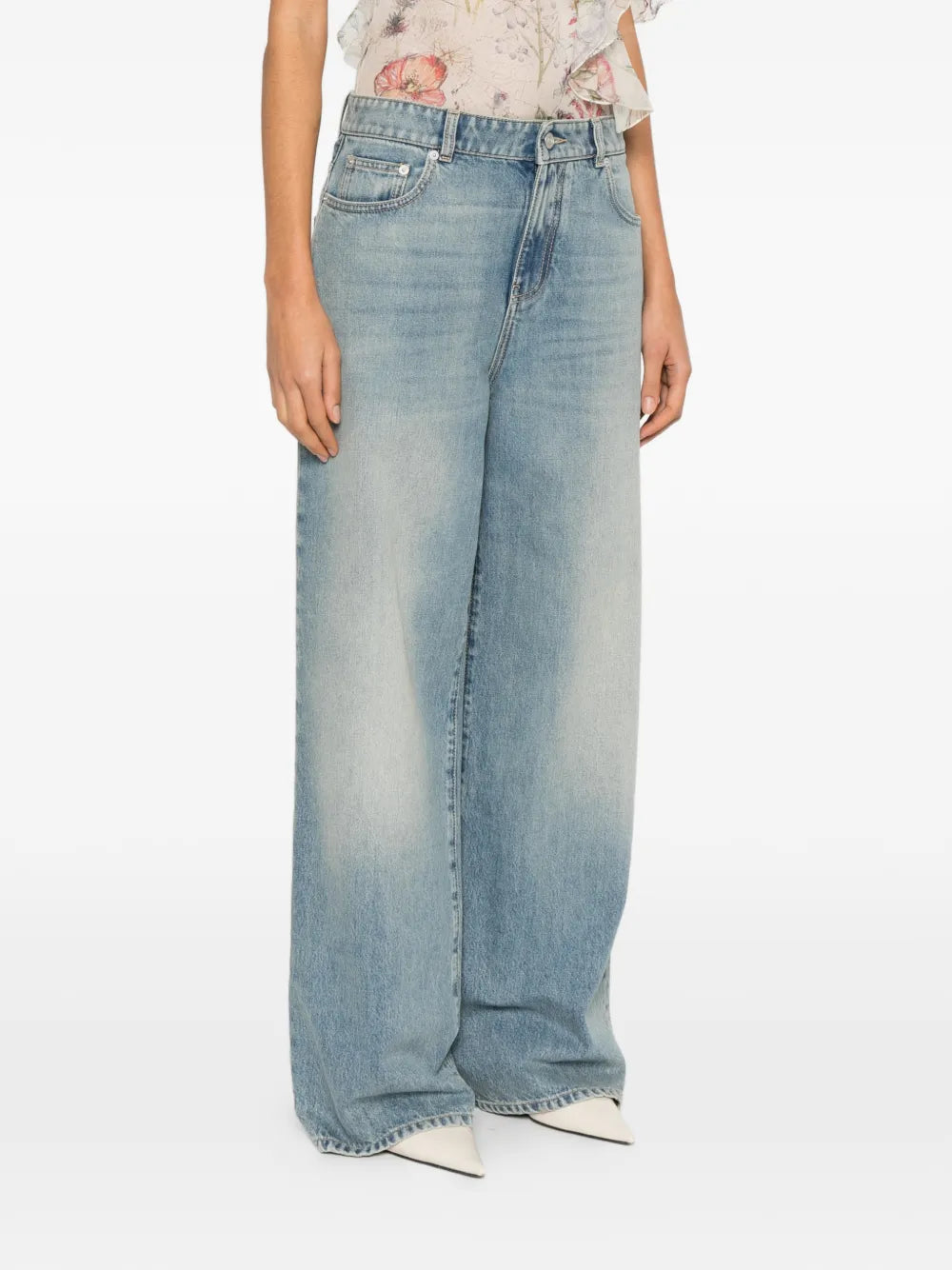 Jeans mit weitem Bein
