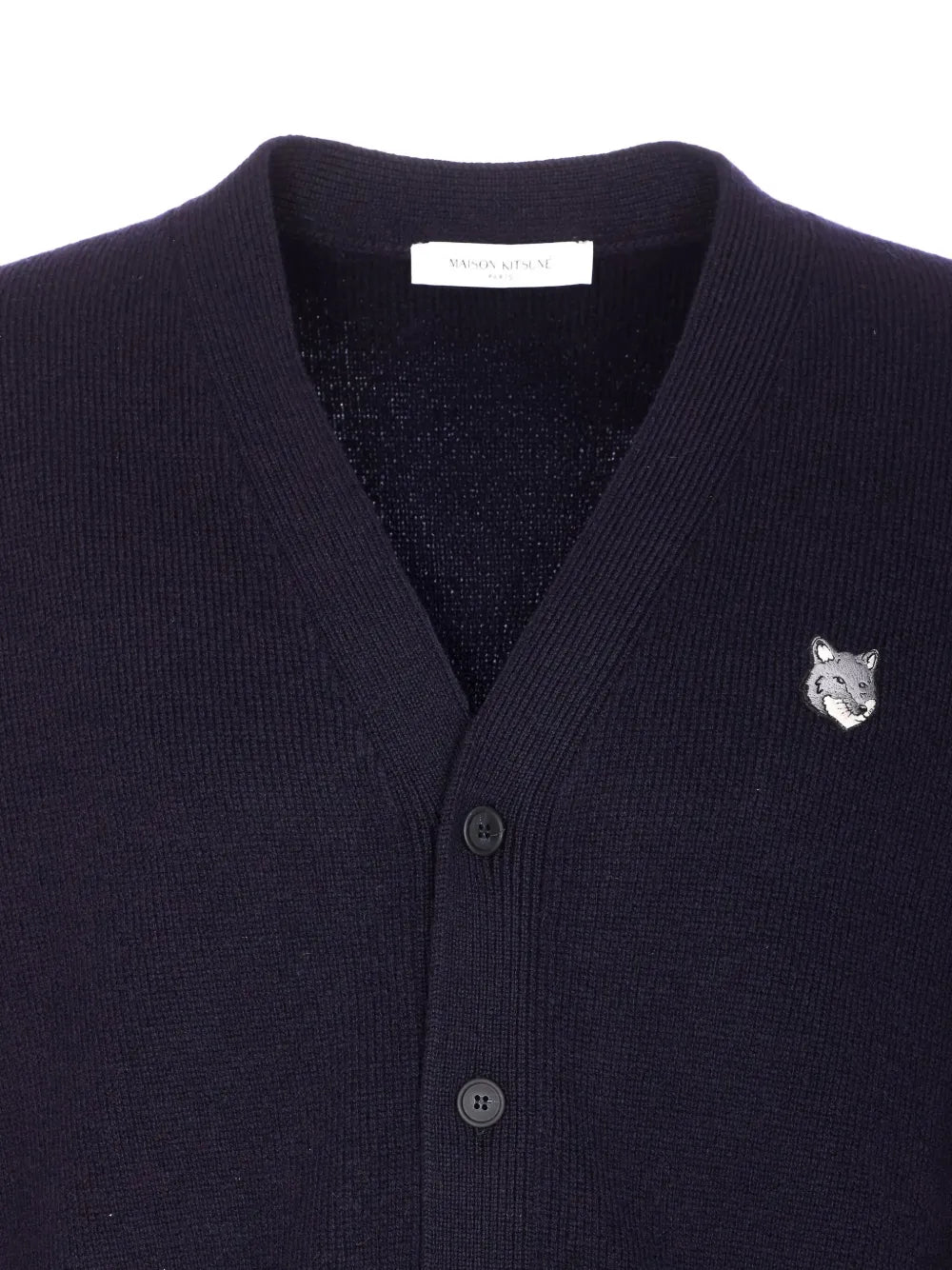 Classic cardigan with fox-head logo