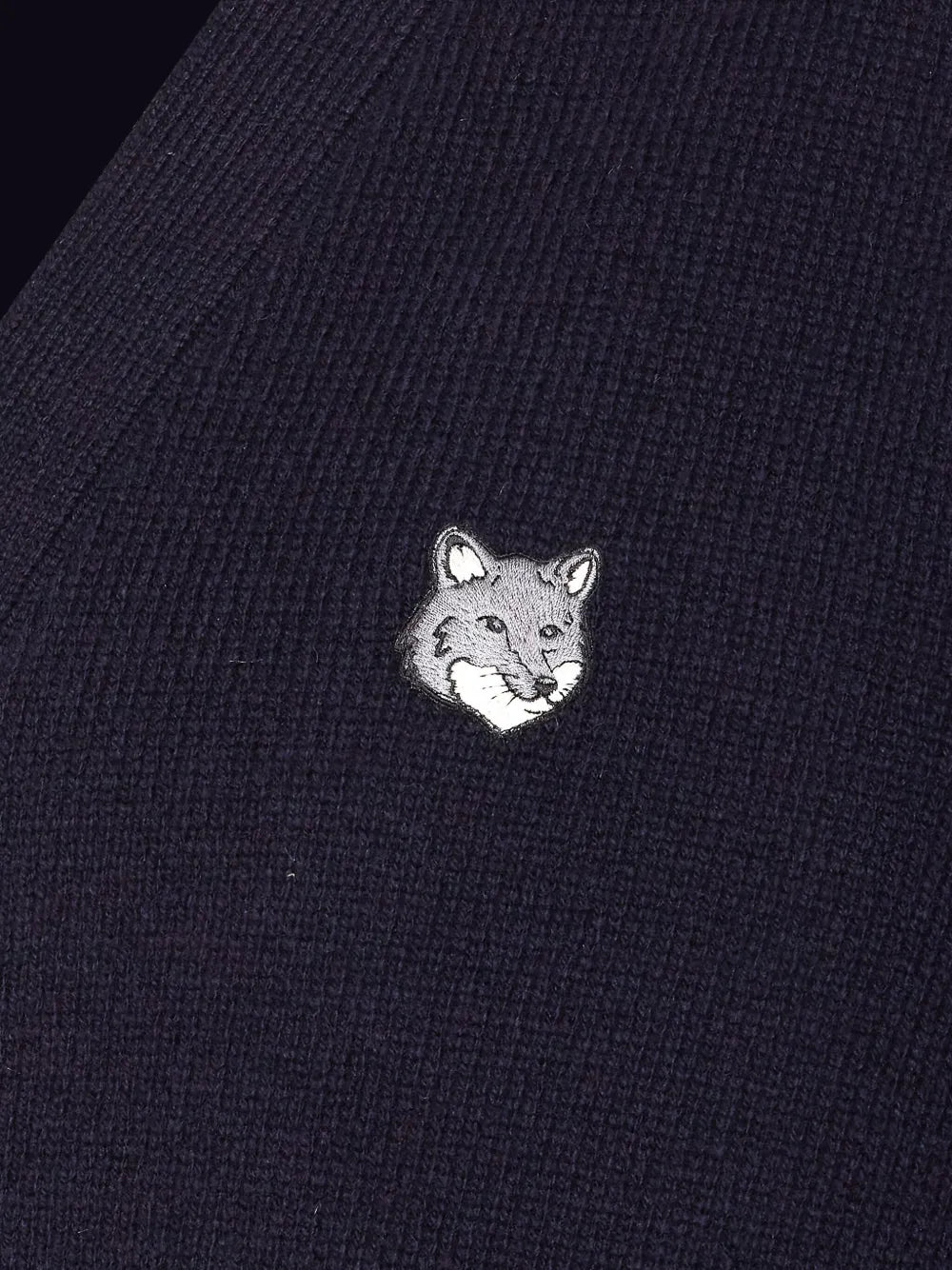 Classic cardigan with fox-head logo