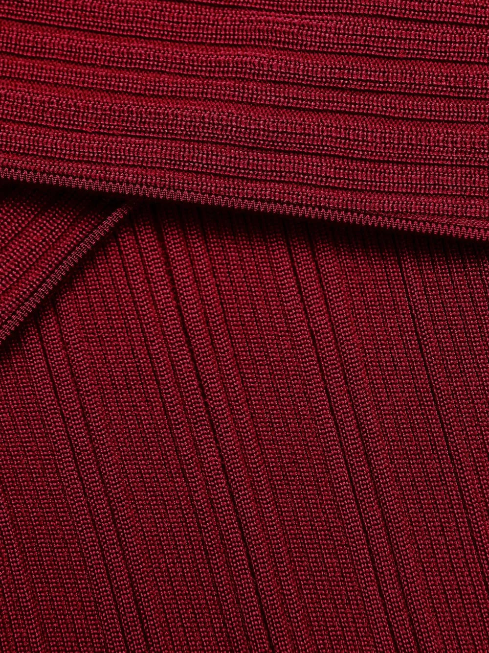 Mini dress made of ribbed knit