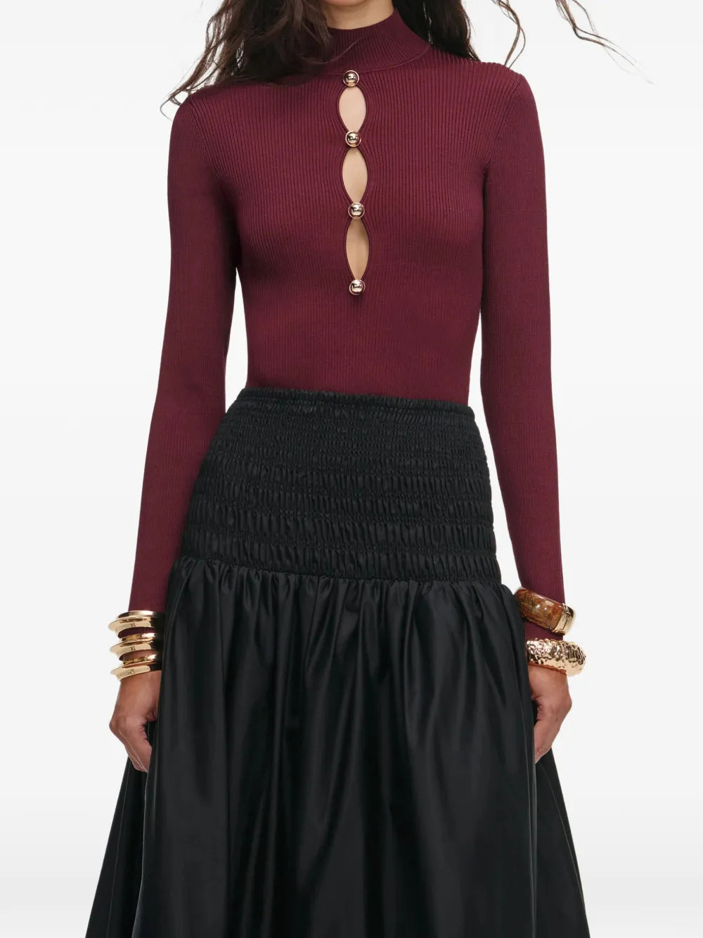 Top with keyhole detail