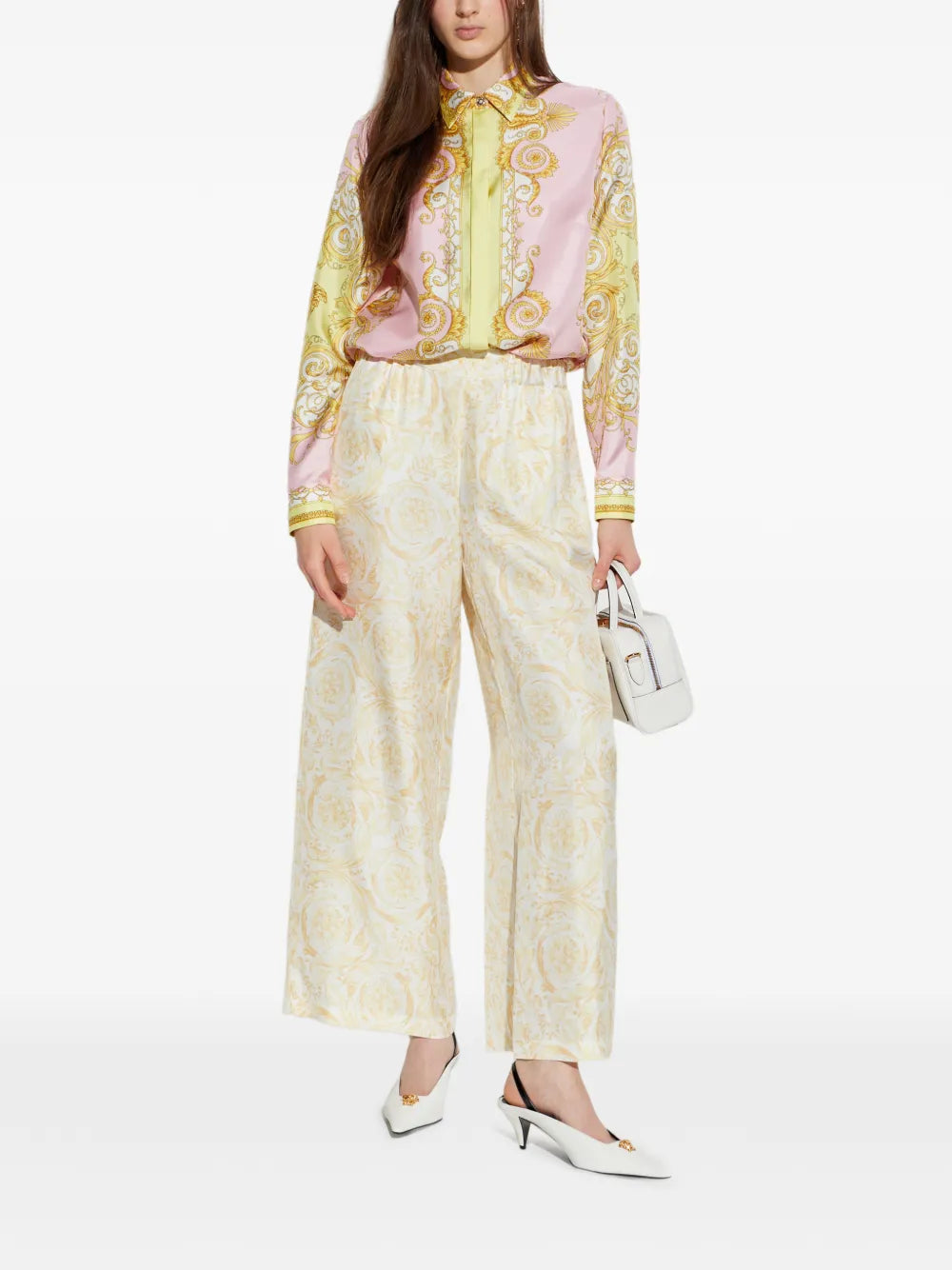 Pants with Floral Pattern
