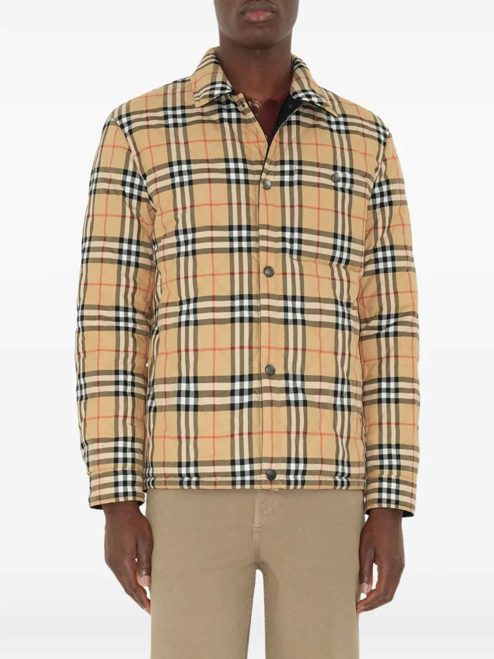Wendbare Hemdjacke mit Steppung