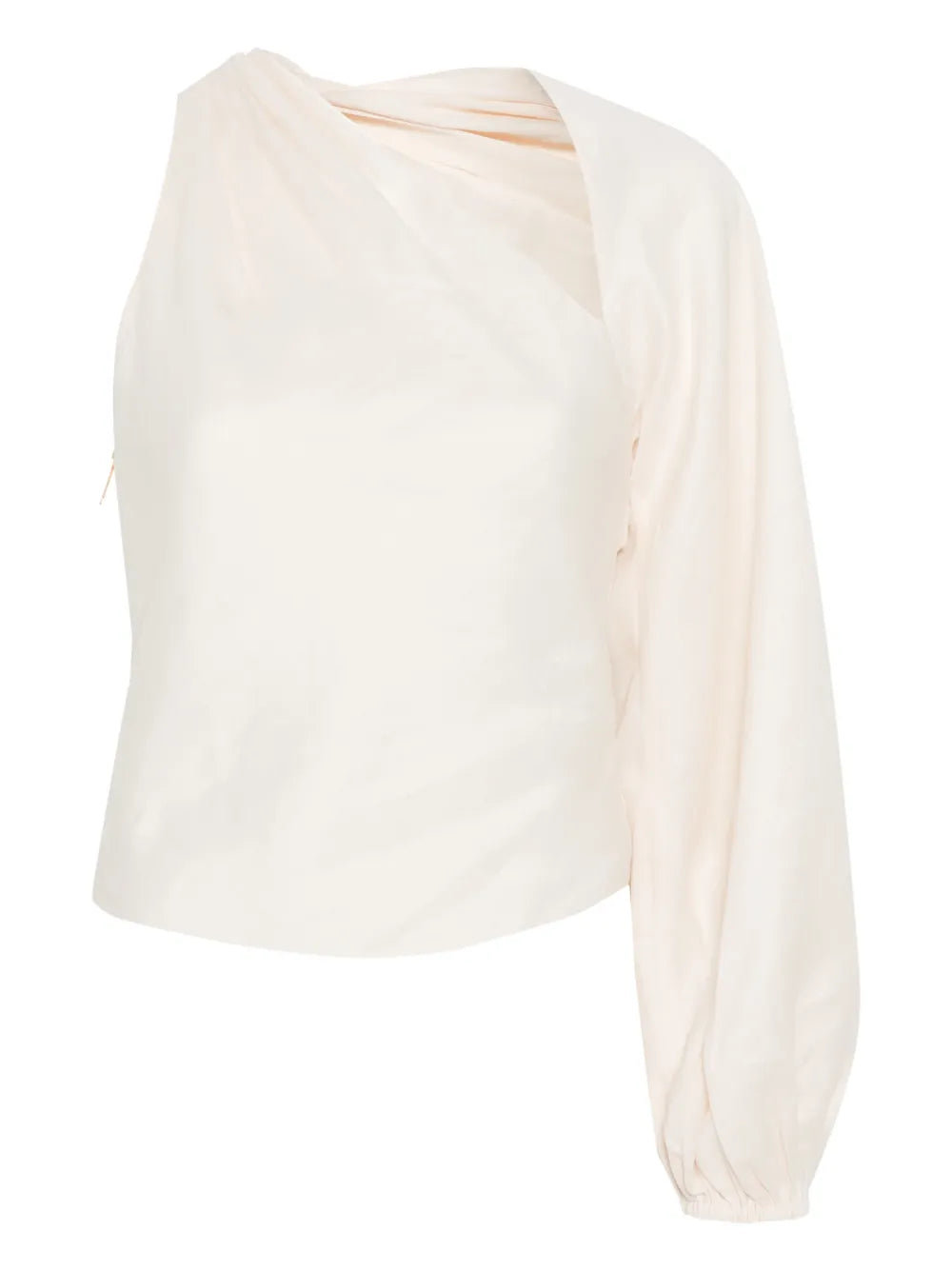 Top with draped sleeves