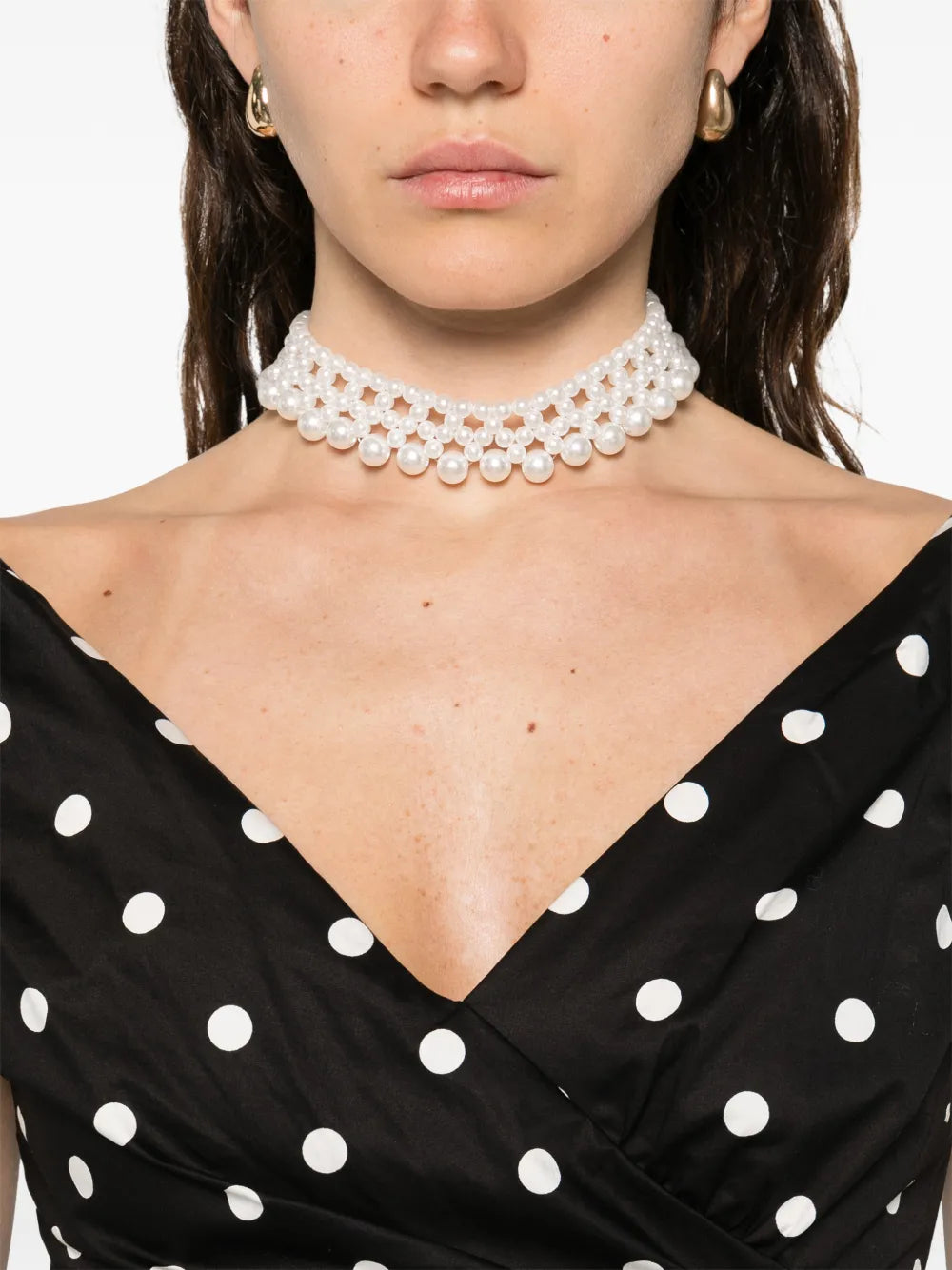 Mini Dress with Polka Dots