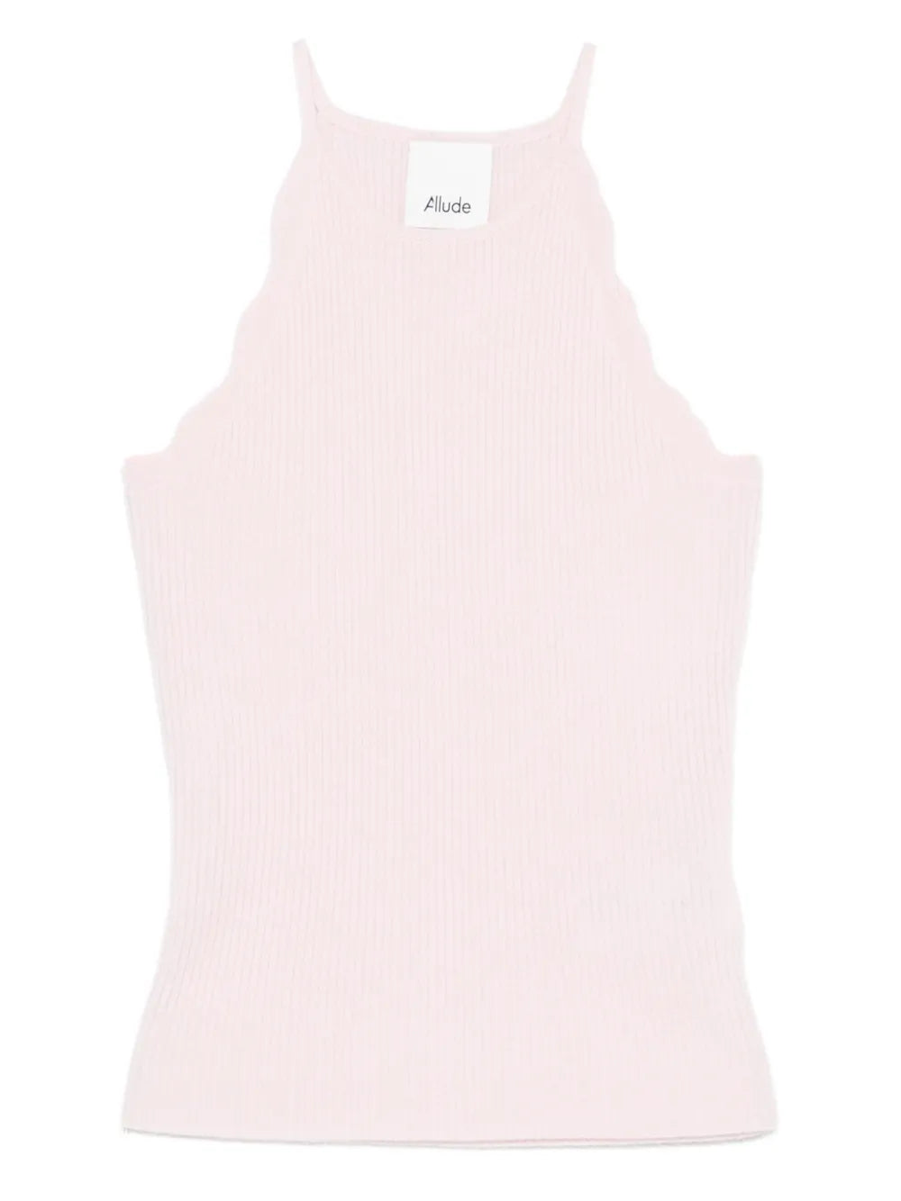 Tank top with wavy hem