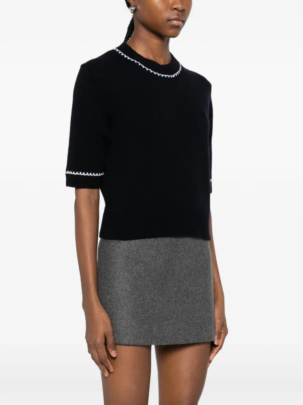 T-Shirt mit Kontrastdetails