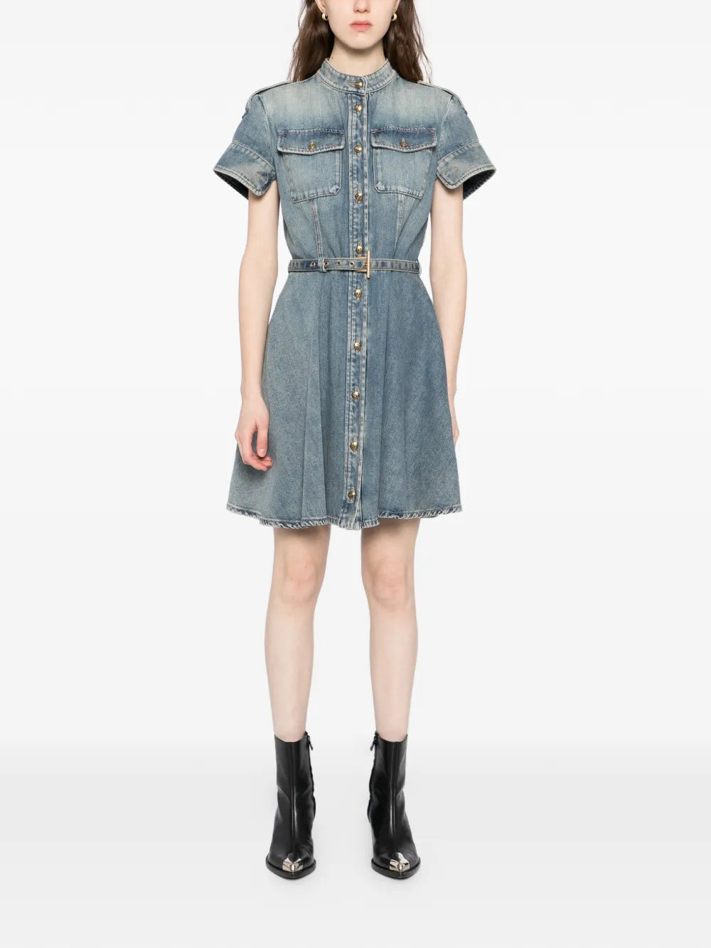 Klassieke jeans mini-jurk