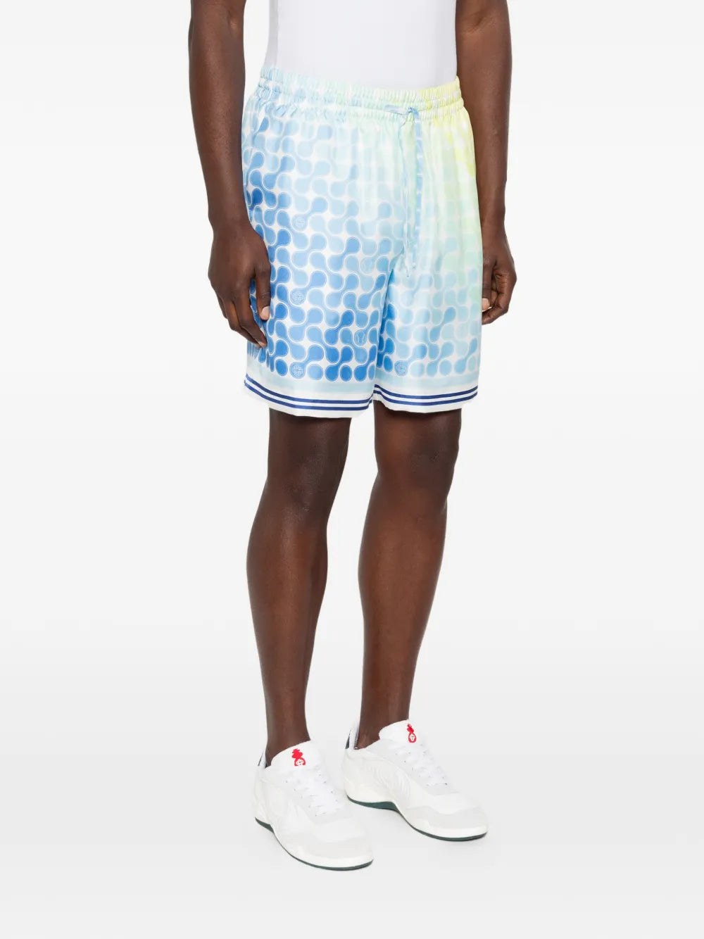Gemusterte Shorts mit Stretchbund