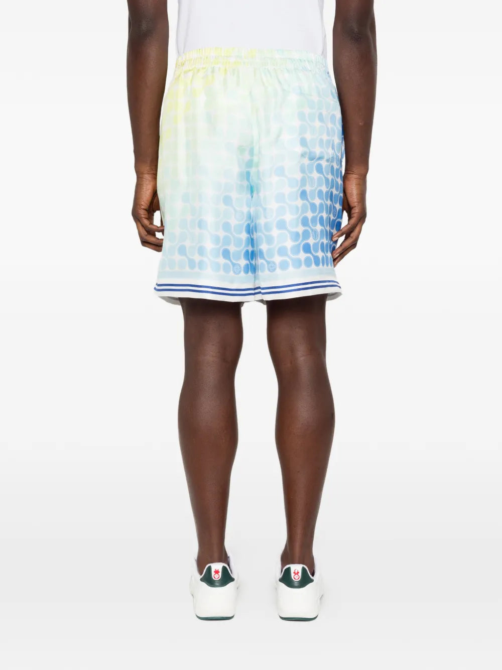 Gemusterte Shorts mit Stretchbund