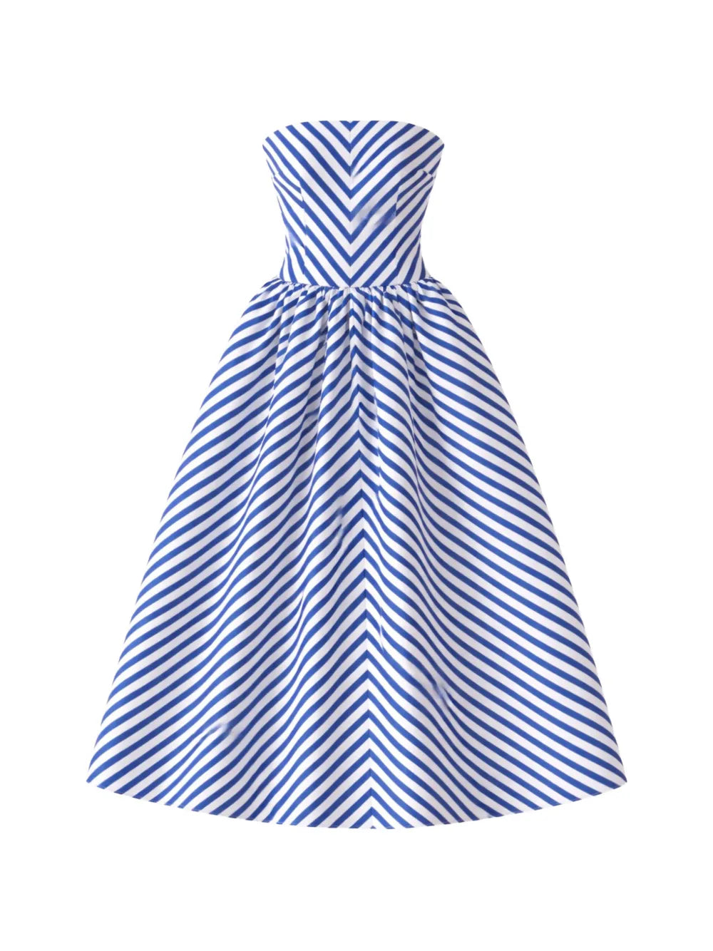 Striped midi dress