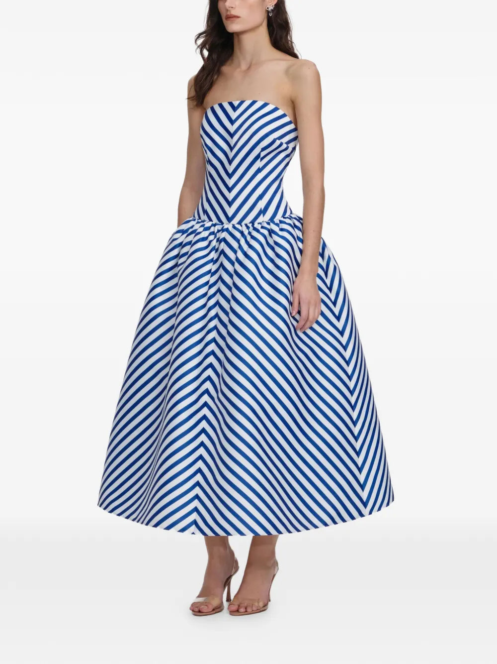 Striped midi dress