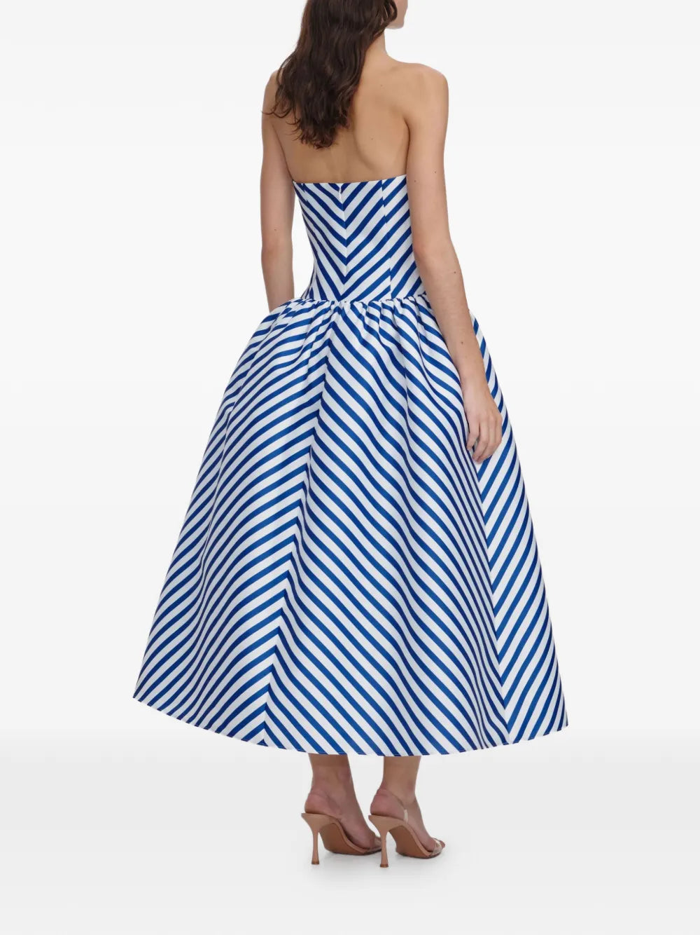 Striped midi dress